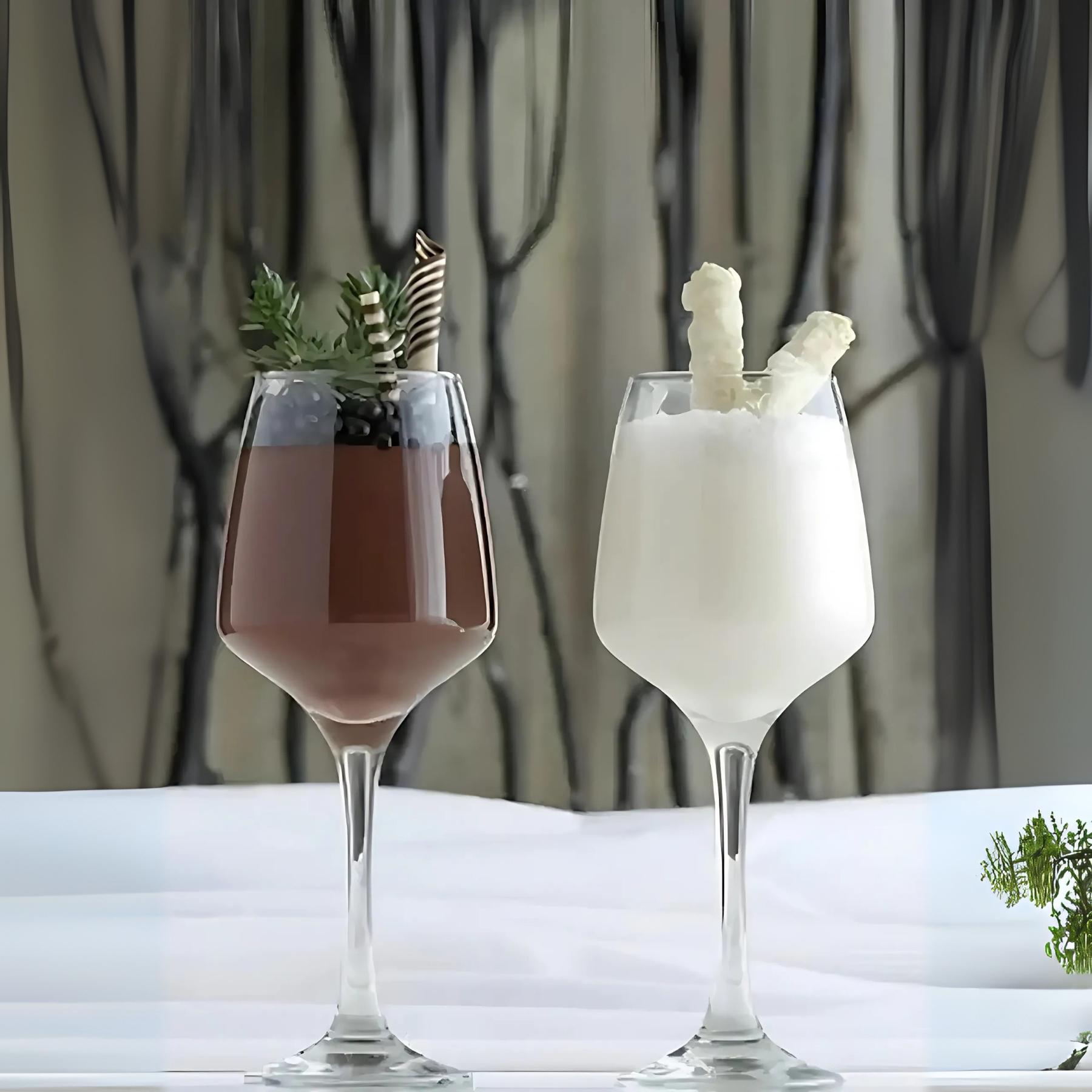 Ensemble de 6 verres à vin LAV LAL transparents de 330 mL en verre sans plomb pour une table élégante.