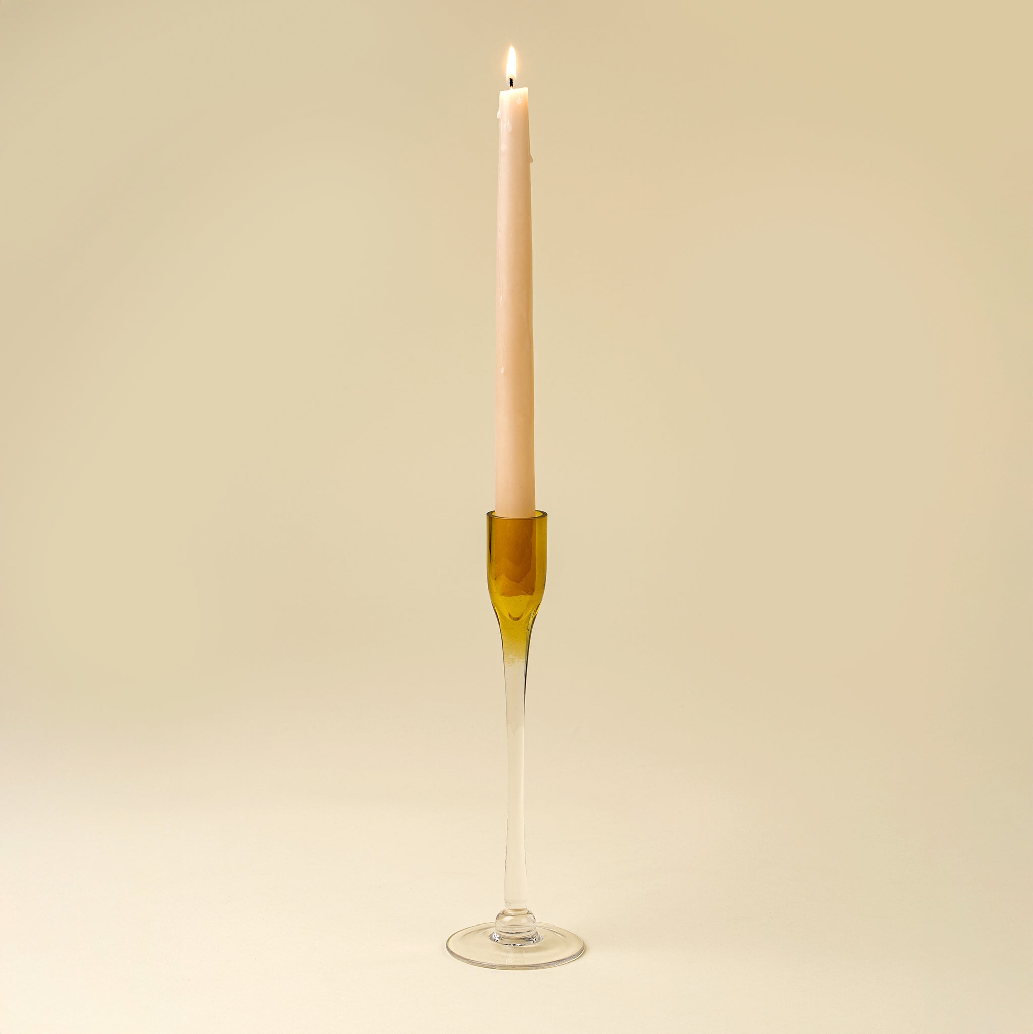 Chandelier en verre Clara ambre grand format design contemporain Indaba