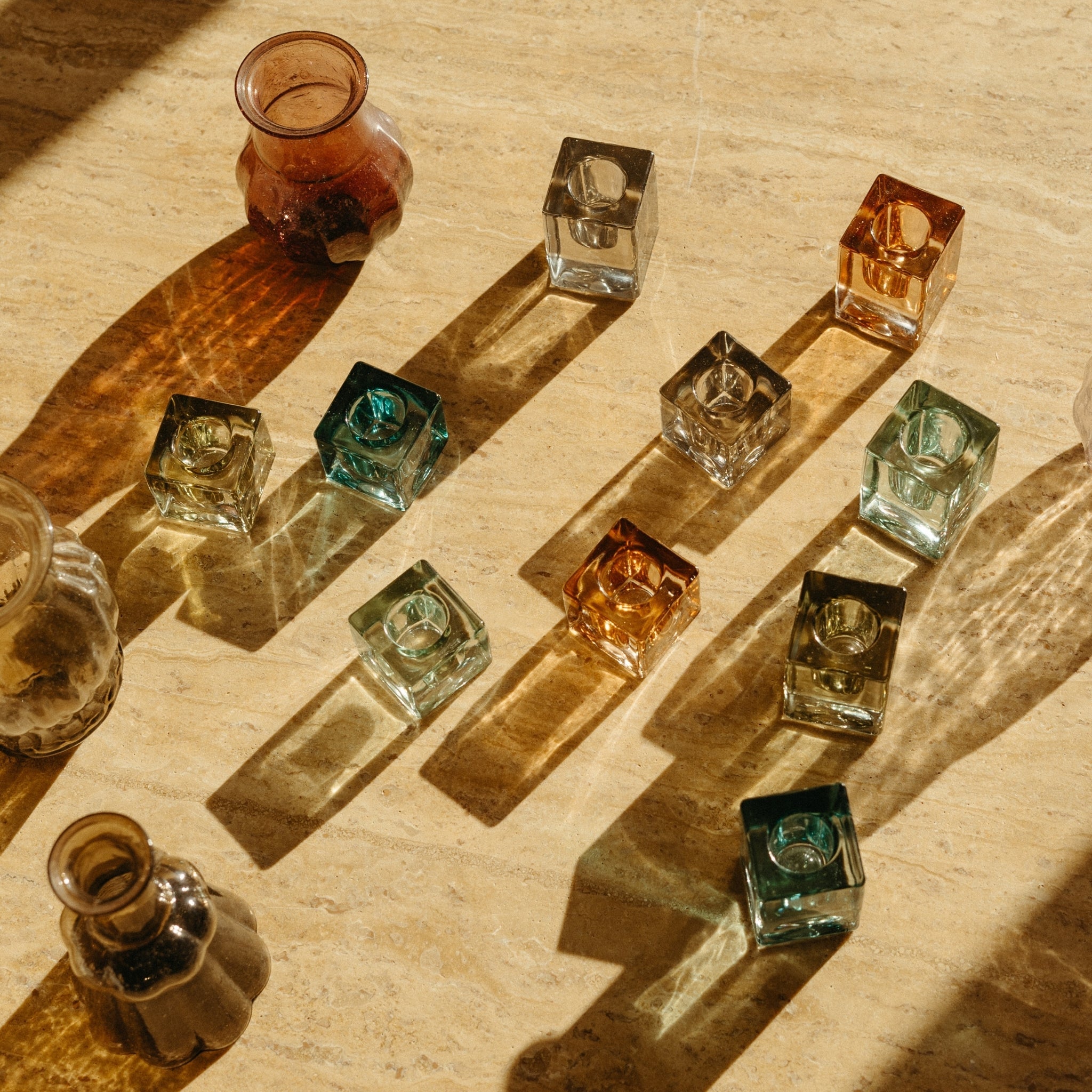 Chandelier en Verre Luca | Petit Format | Vert