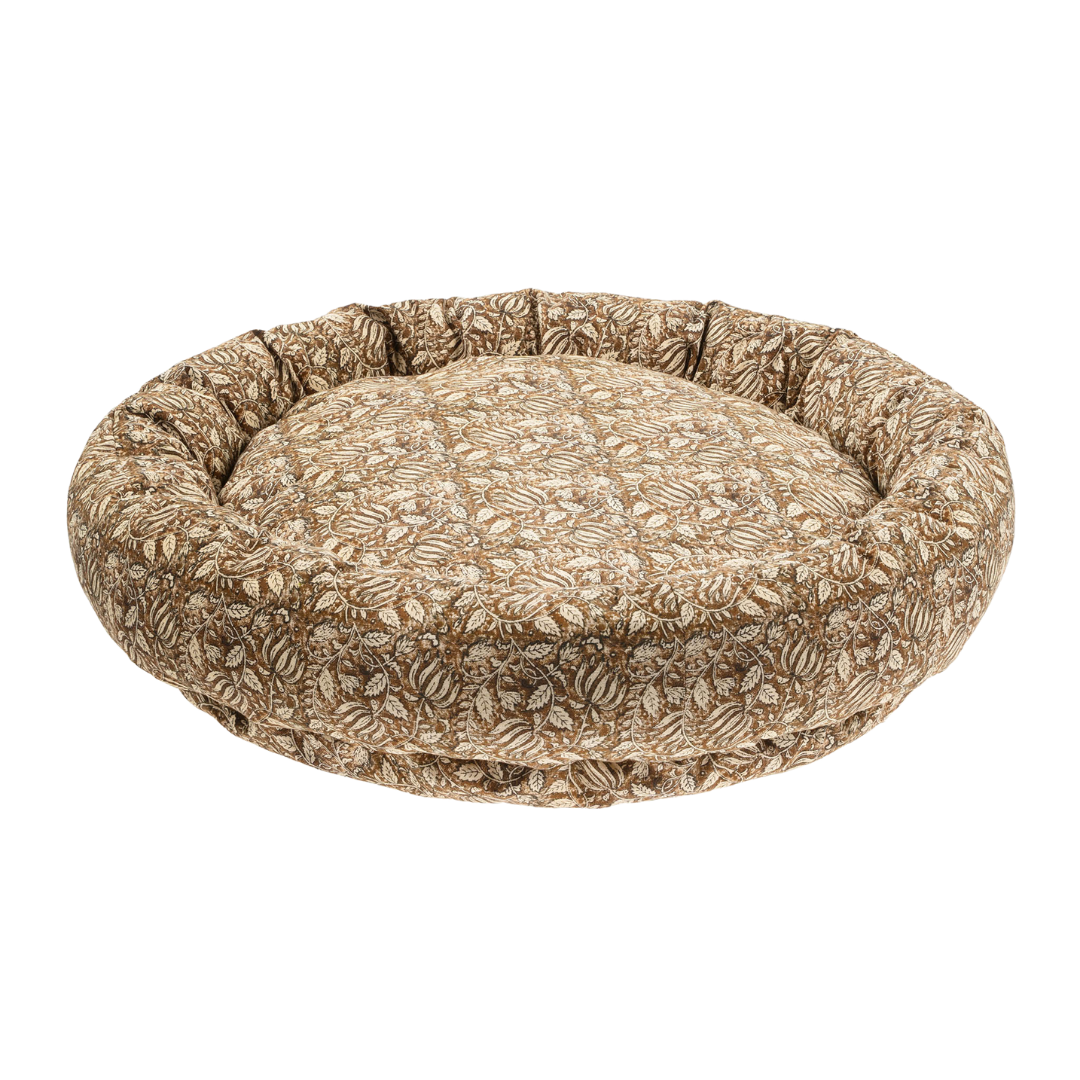 Lit pour Chien Willow | Grand Format | Coton Imprimé et Coussin Amovible