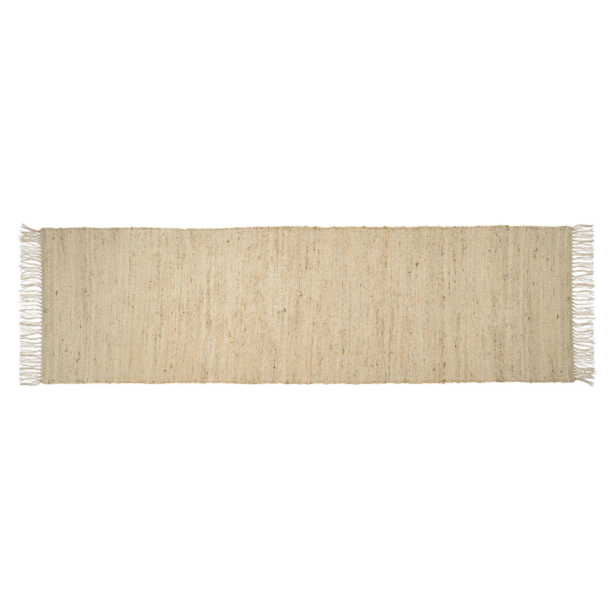 Tapis Coureur Ojai en Jute naturelle | 75x245 cm | Fait à la Main – Fini Blanchi