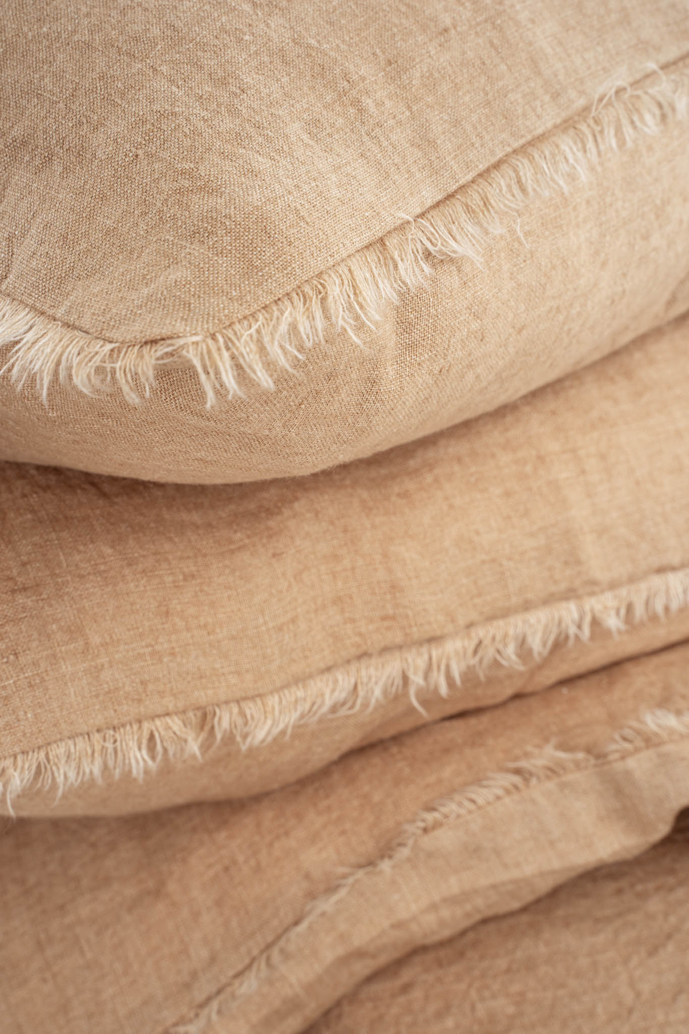 Ensemble de Literie en Lin Lina | Format Queen | Terracotta