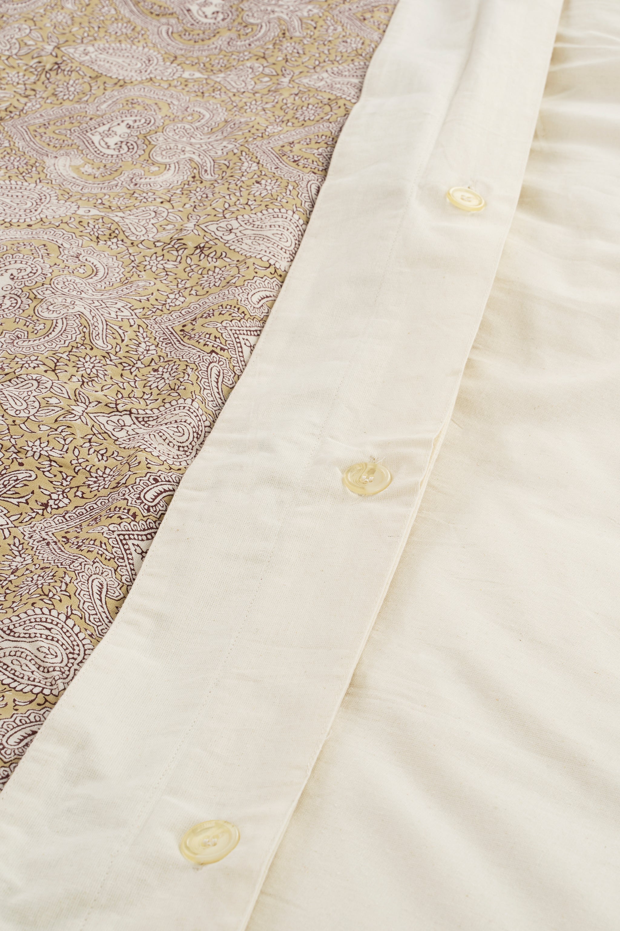 Ensemble de Housse de Couette Astrid Imprimé à la Main | Format Queen