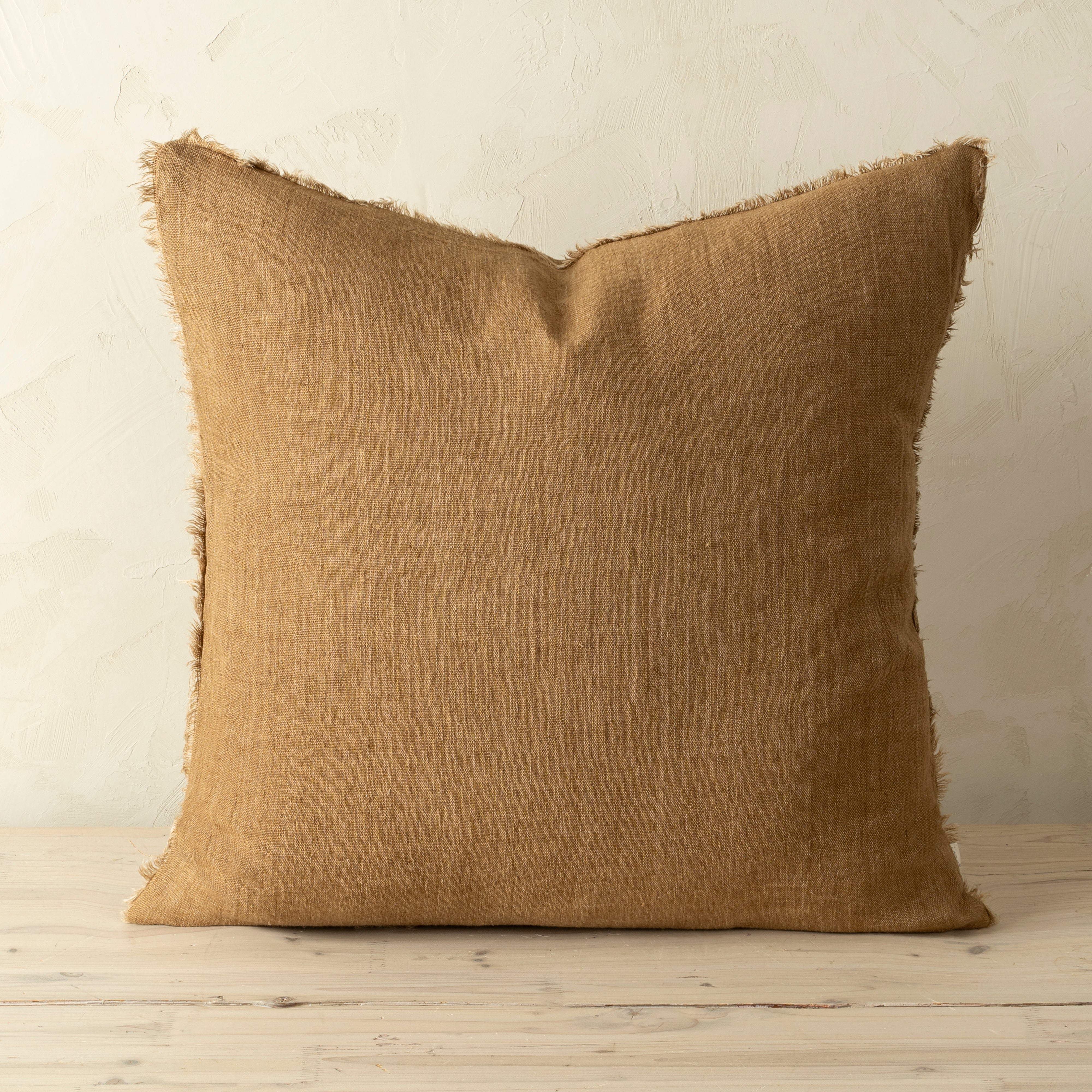 Coussin en Lin belge Lina | 50x50 cm | Fauve