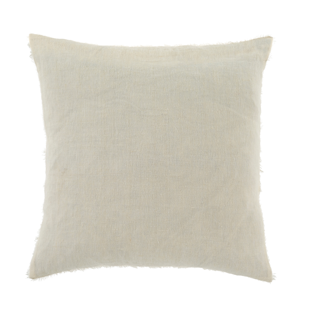 Coussin Lina en Lin | 51x51 cm | Fait à la main | Ivory