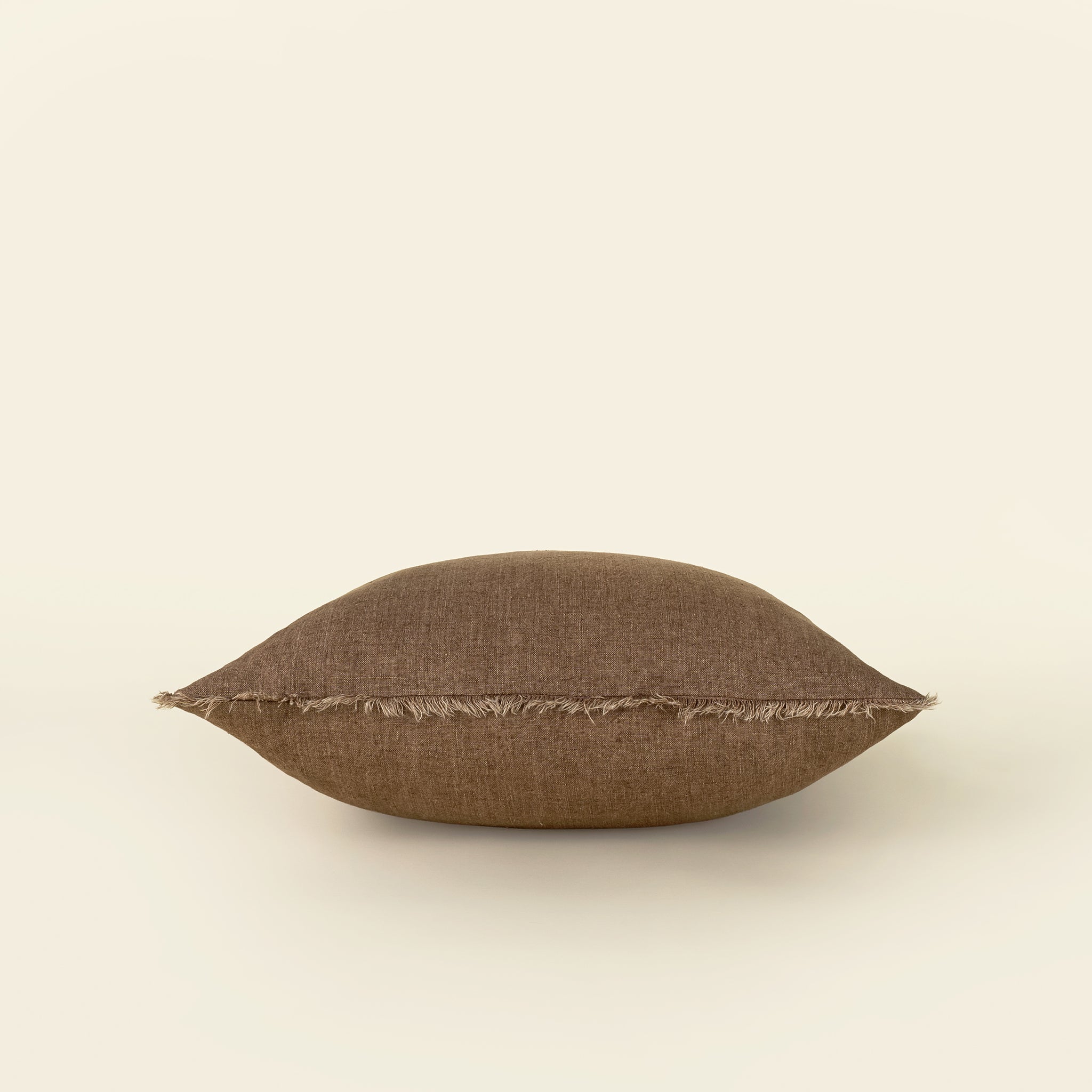 Coussin décoratif en lin Lina rooibos 20 x 20 | Lin belge durable | Indaba