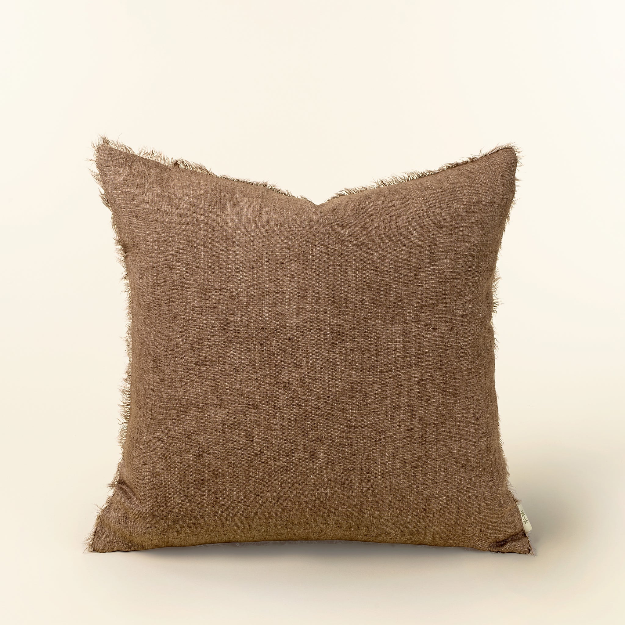 Coussin décoratif en lin Lina rooibos 20x20