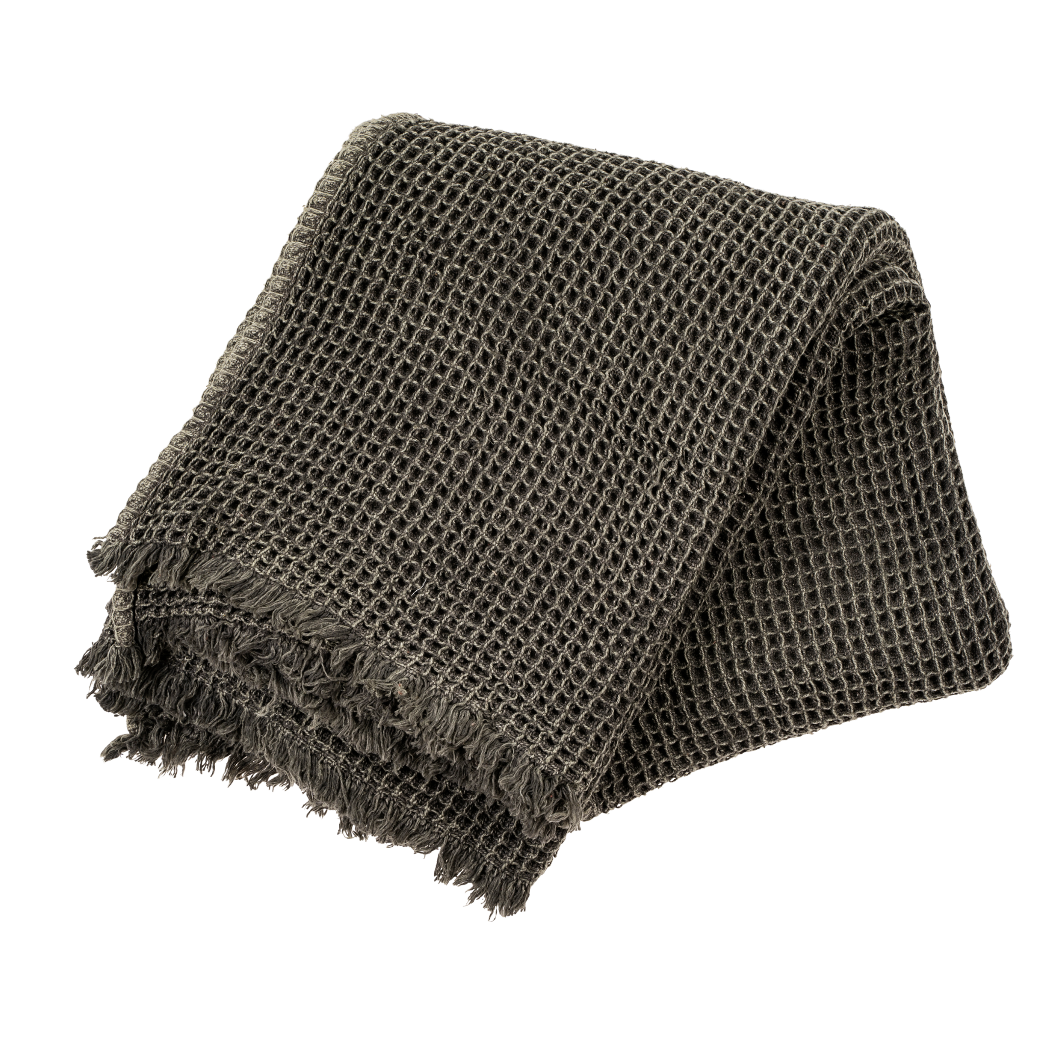 Plaid Waffle | 150 x 127 cm | Anthracite