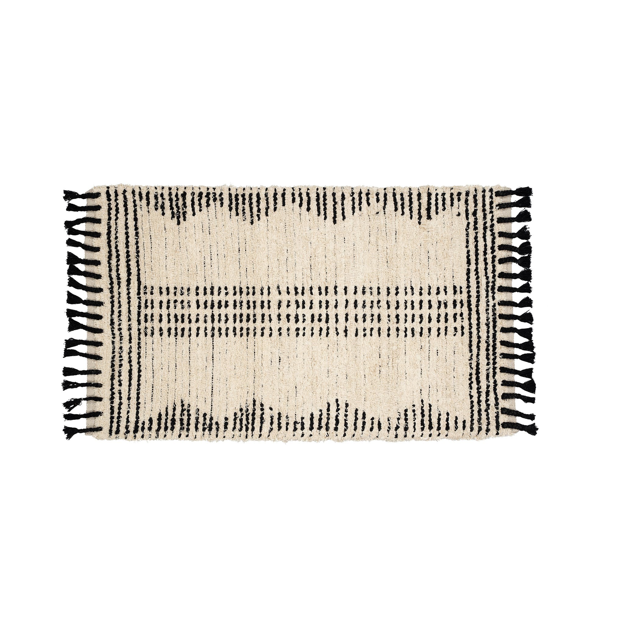 Tapis Ambrose Tissé à la Main | 76 x 122 cm | Coton Naturel