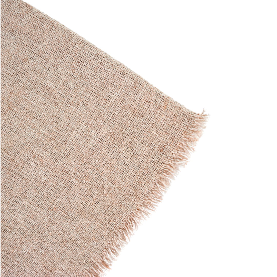 Couverture de Bout de Lit en Lin Selena | Blush