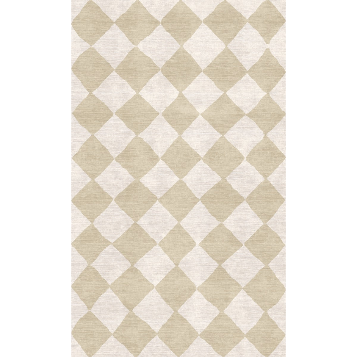 Tapis Trestres Naturel & Ivoire | Motif Marocain à Carreaux