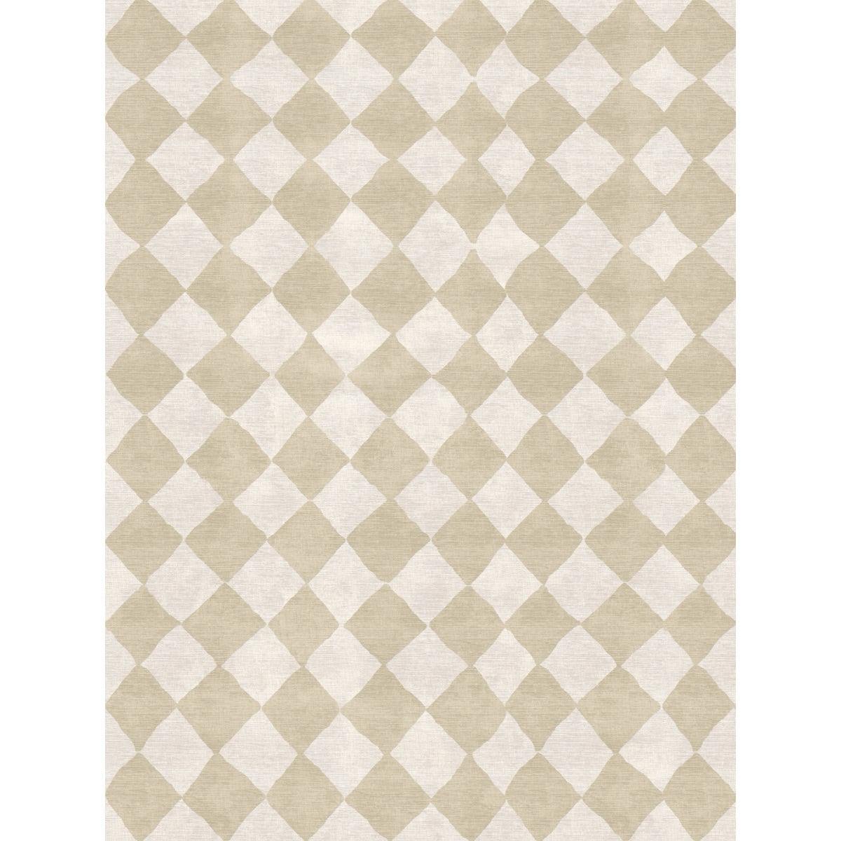 Tapis Trestres Naturel & Ivoire | Motif Marocain à Carreaux
