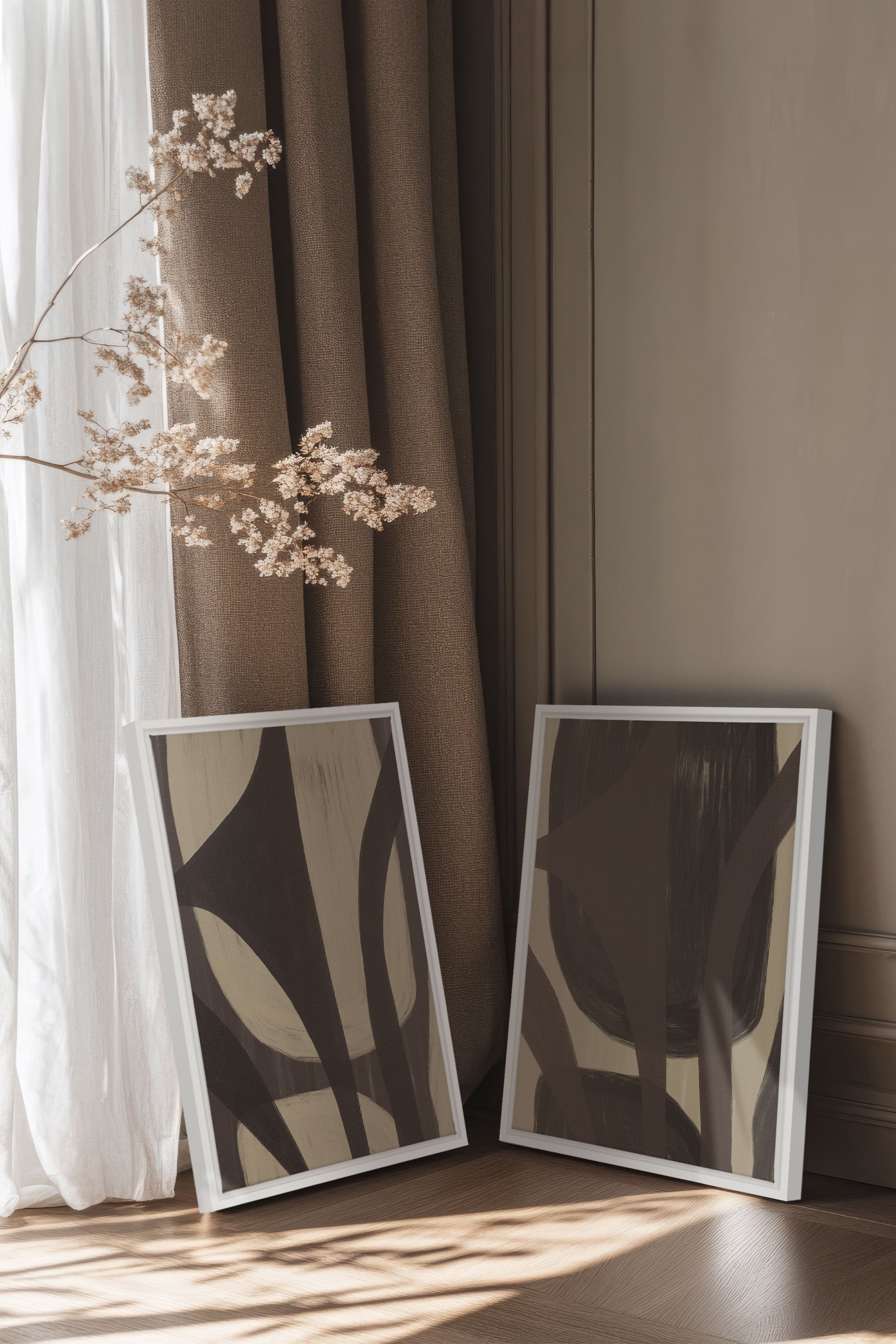 SOFT PATHWAYS DUO (2 Oeuvres sur toile étirée)