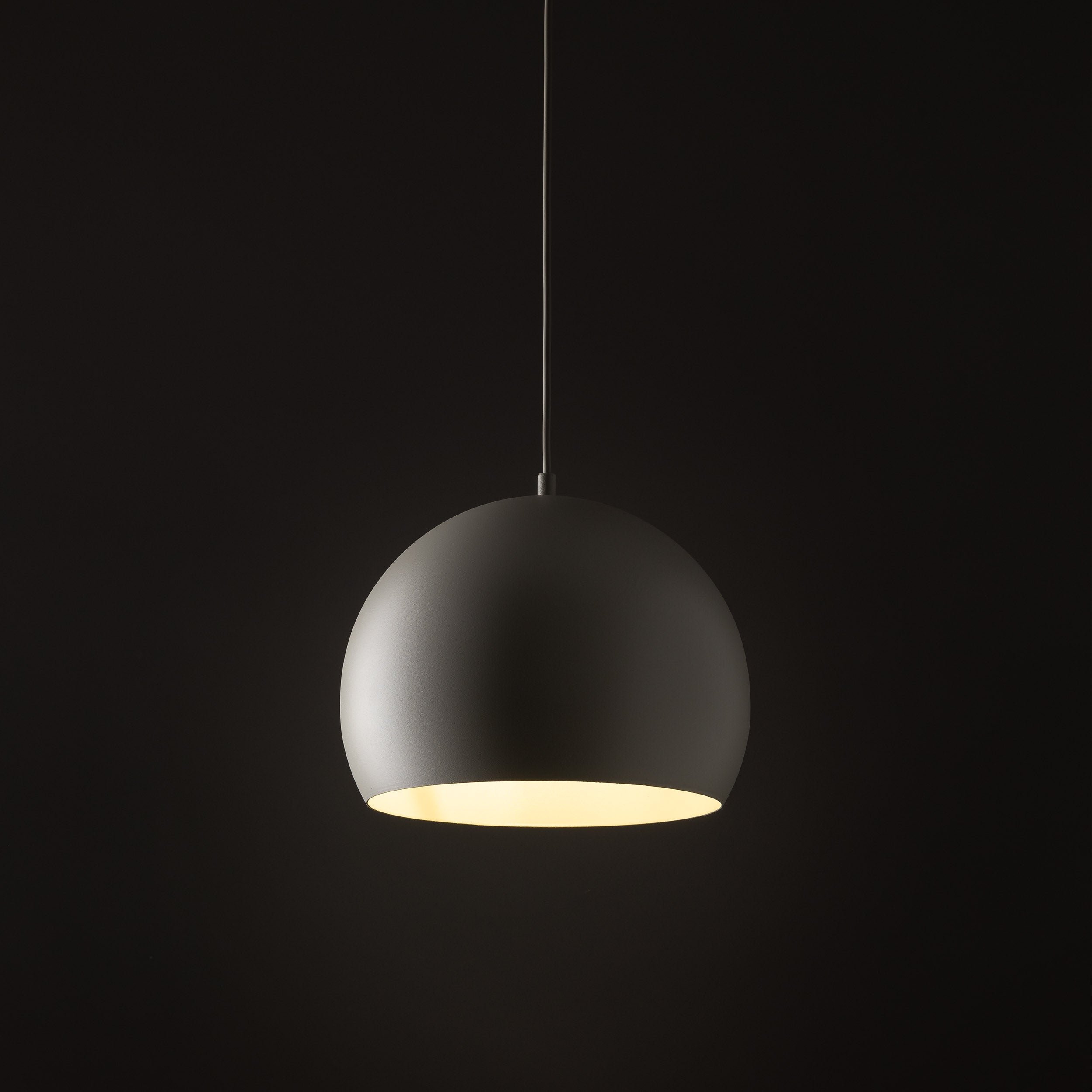 Lampe Suspendue ZOE Beige | Suspension Moderne Mid-Century en Acier