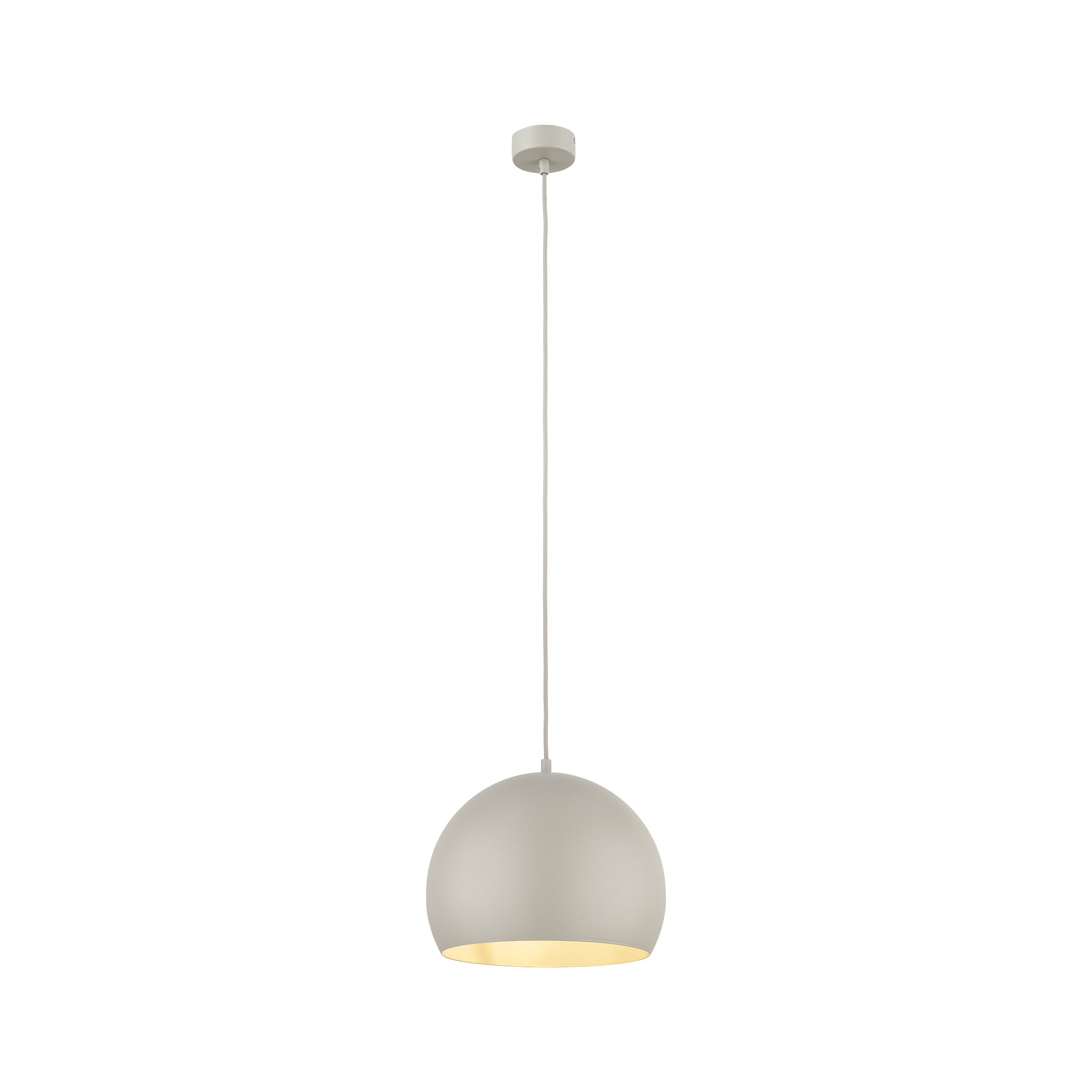 Lampe Suspendue ZOE Beige | Suspension Moderne Mid-Century en Acier