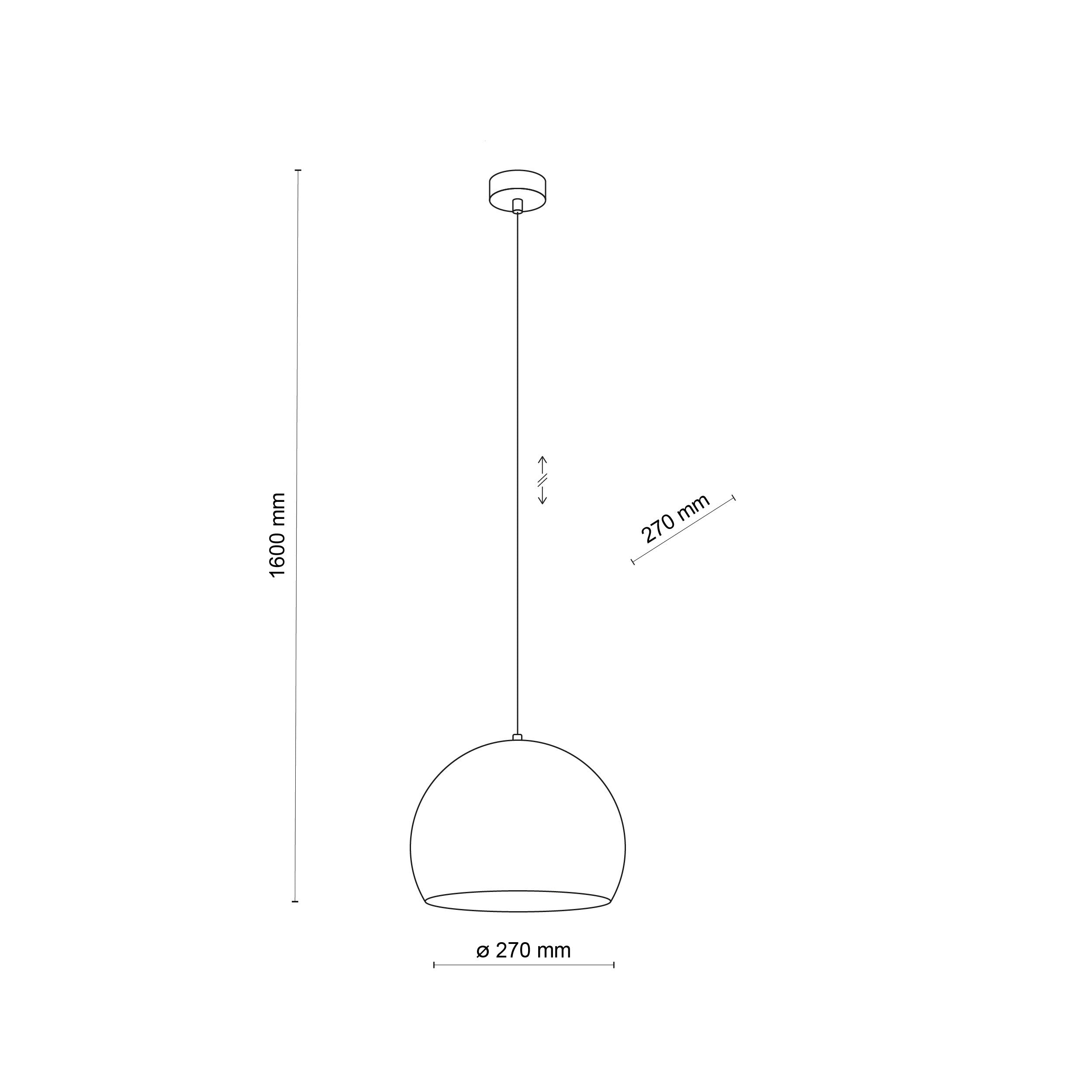 Lampe Suspendue ZOE Beige | Suspension Moderne Mid-Century en Acier