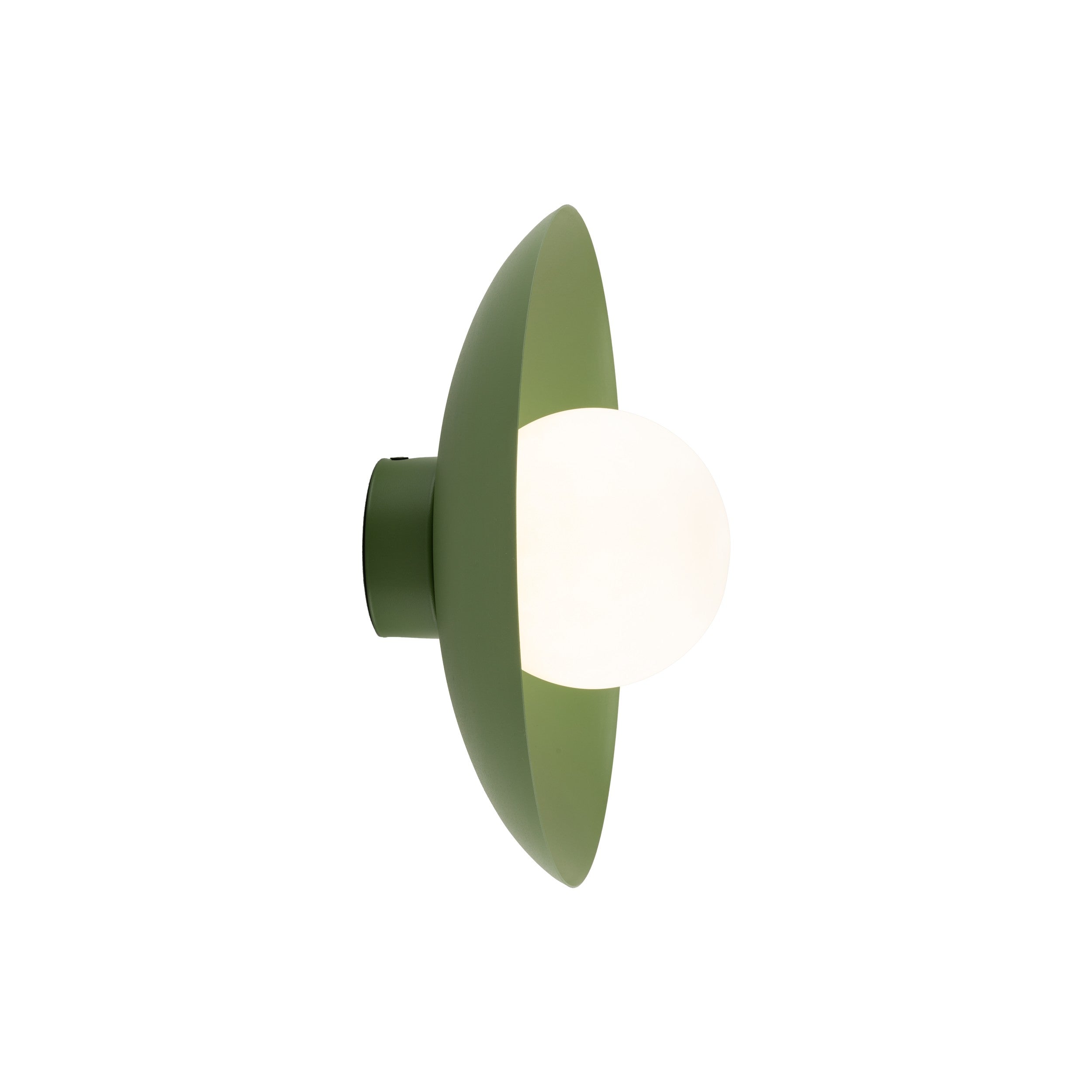 Applique Murale Scandinave SLATE | Métal Peint et Verre Opalin