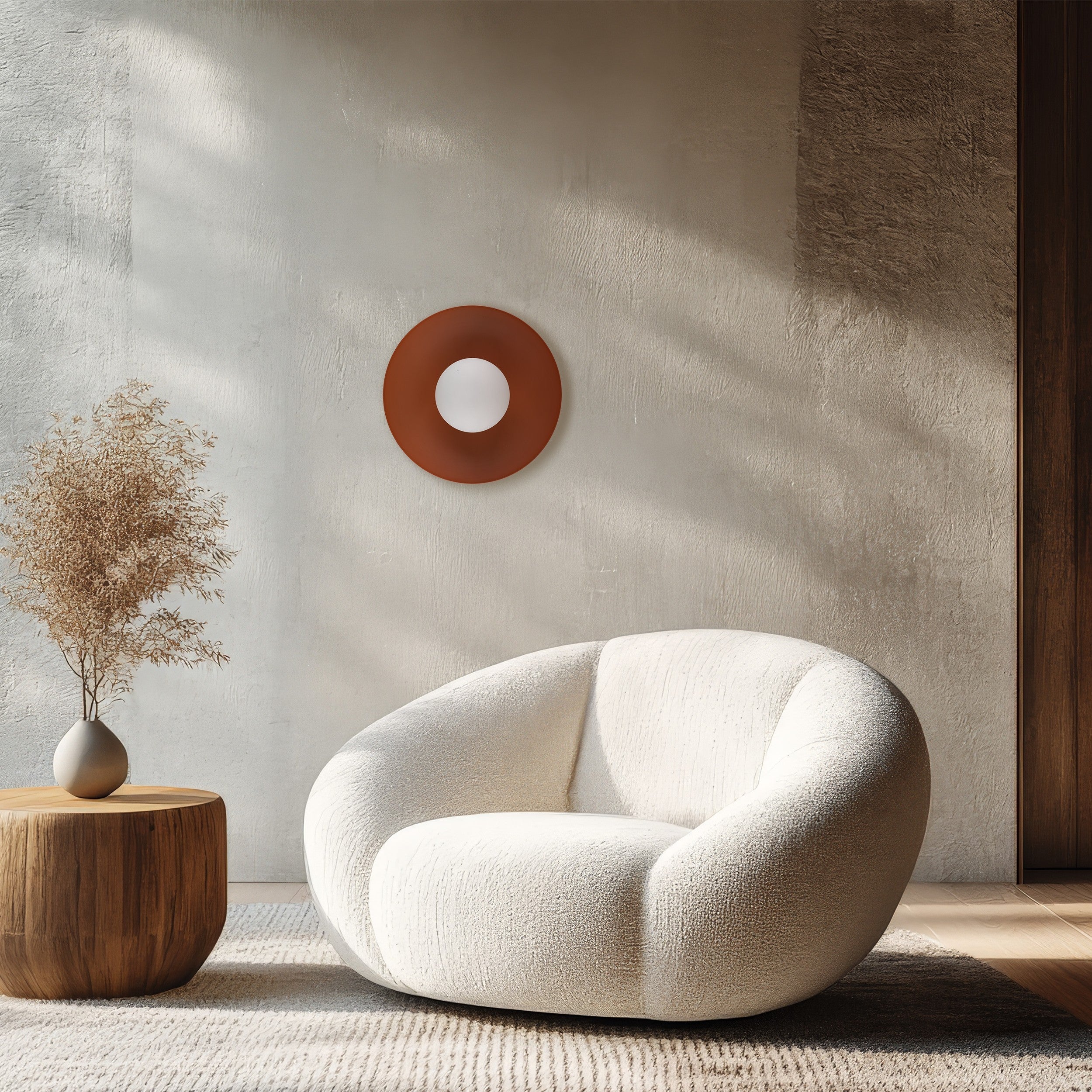 Applique Murale Scandinave SLATE | Métal Peint et Verre Opalin