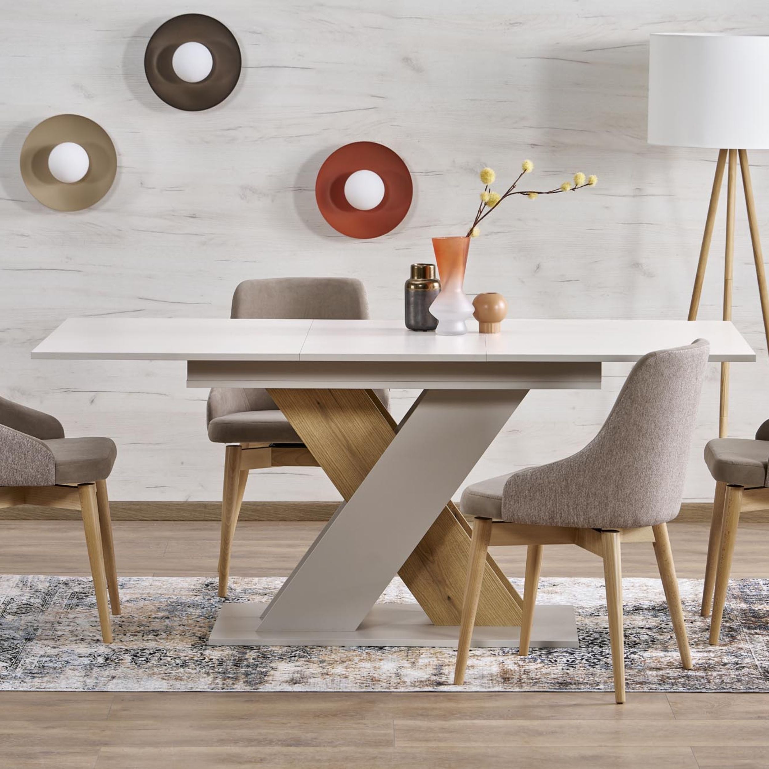 Applique Murale Scandinave SLATE | Métal Peint et Verre Opalin