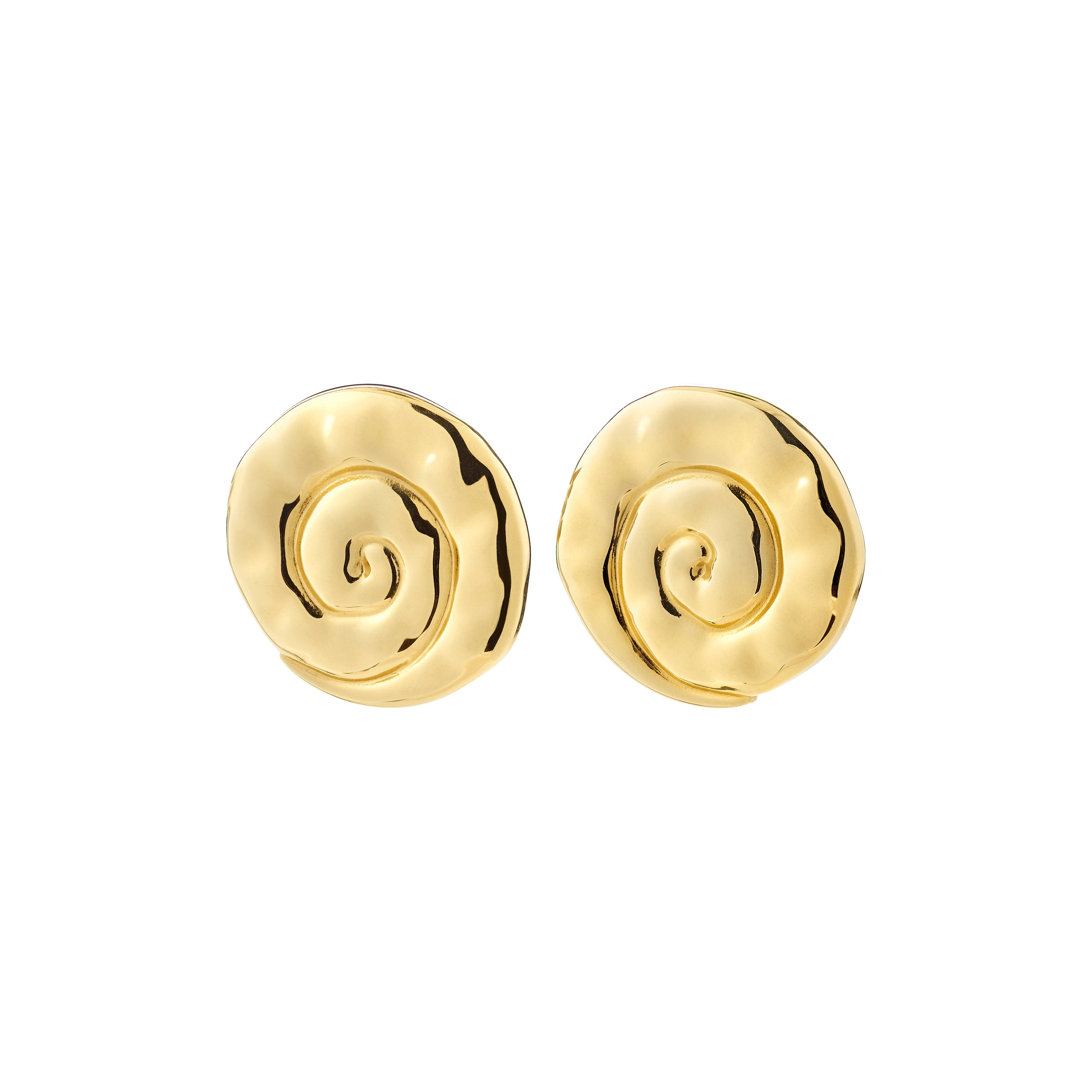Boucles d’oreilles HAZE coquillage plaquées or