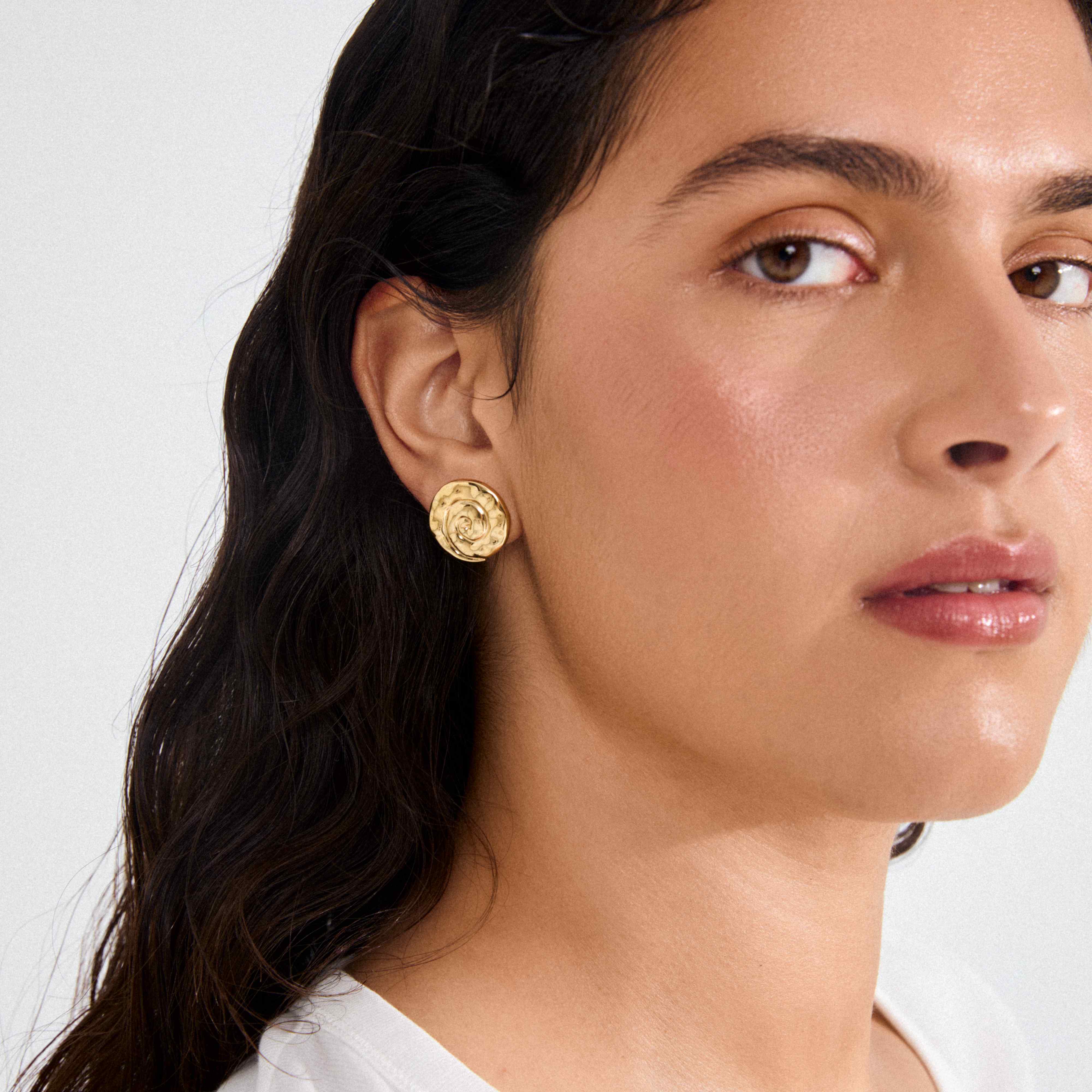 HAZE recycled seashell stud earrings
