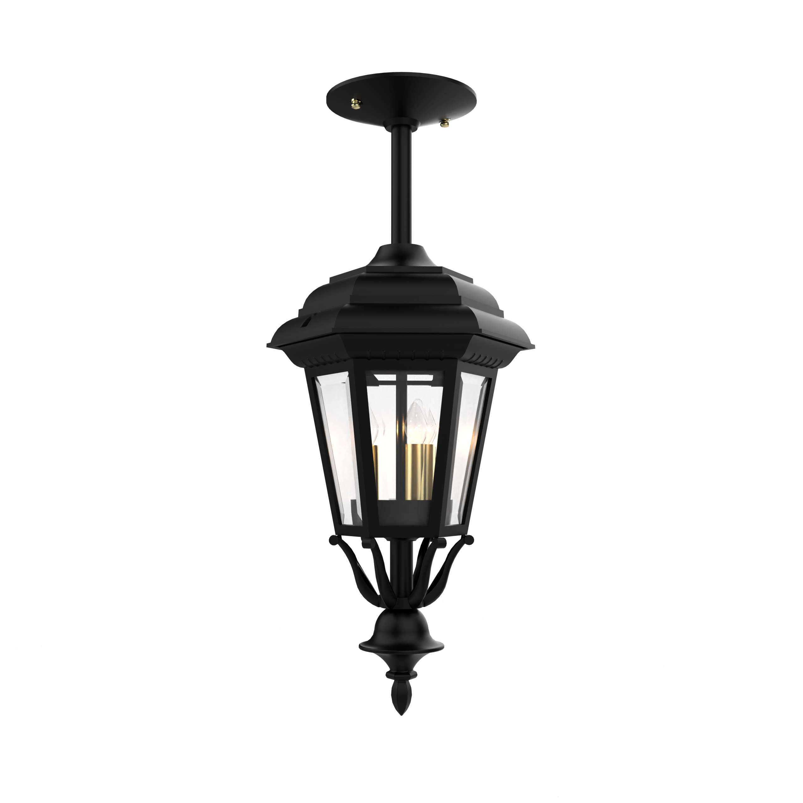 Jamestown 11457 | Luminaire extérieur plafond sur tige | Format petit | DEL intégré | SNOC