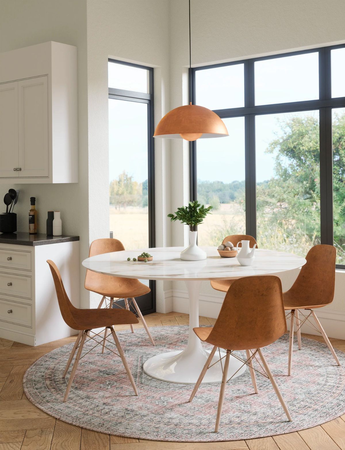 Tapis Alina – Rouge Brique