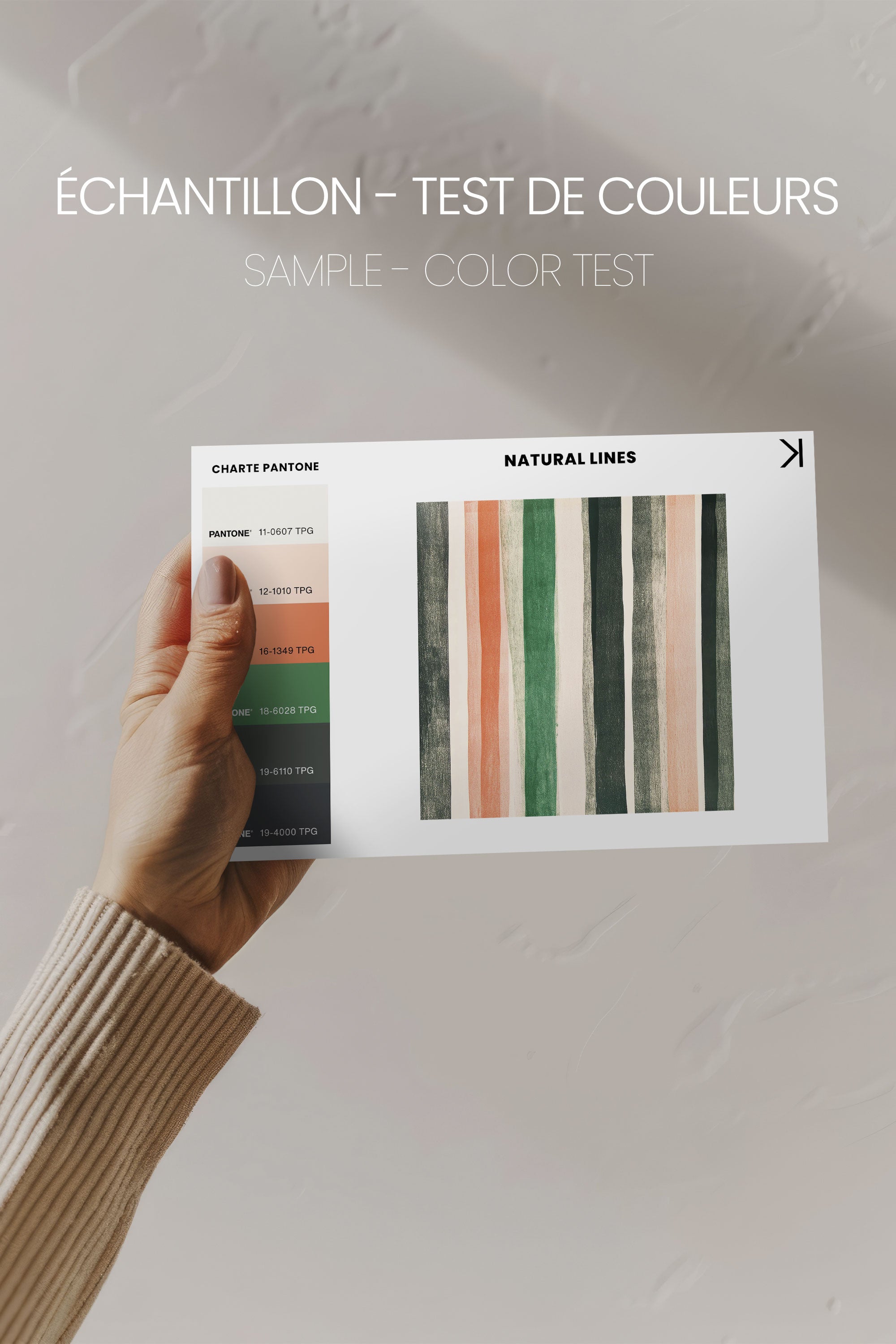 NATURAL LINES, Oeuvre sur toile étirée