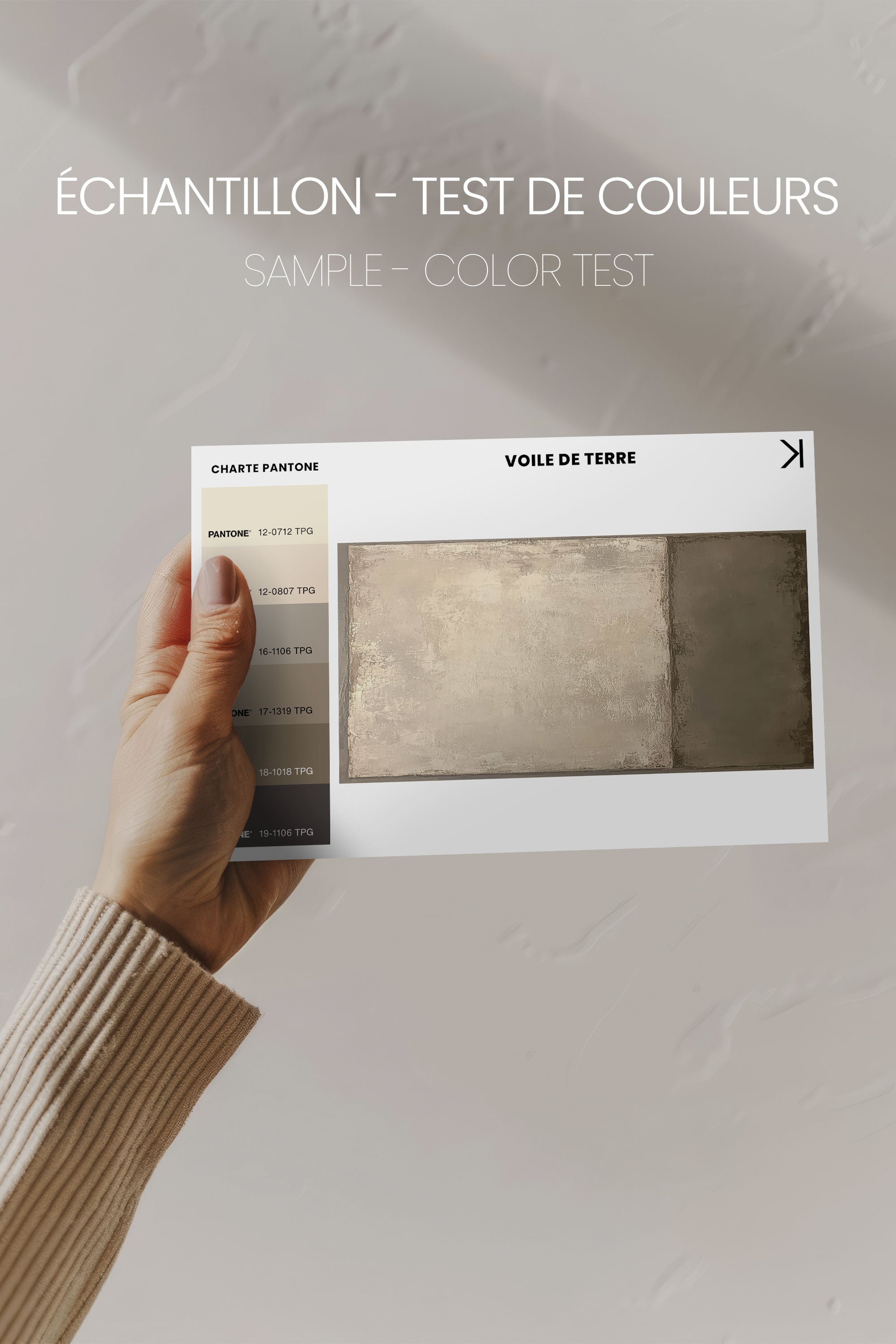 VOILE DE TERRE, Oeuvre sur toile étirée