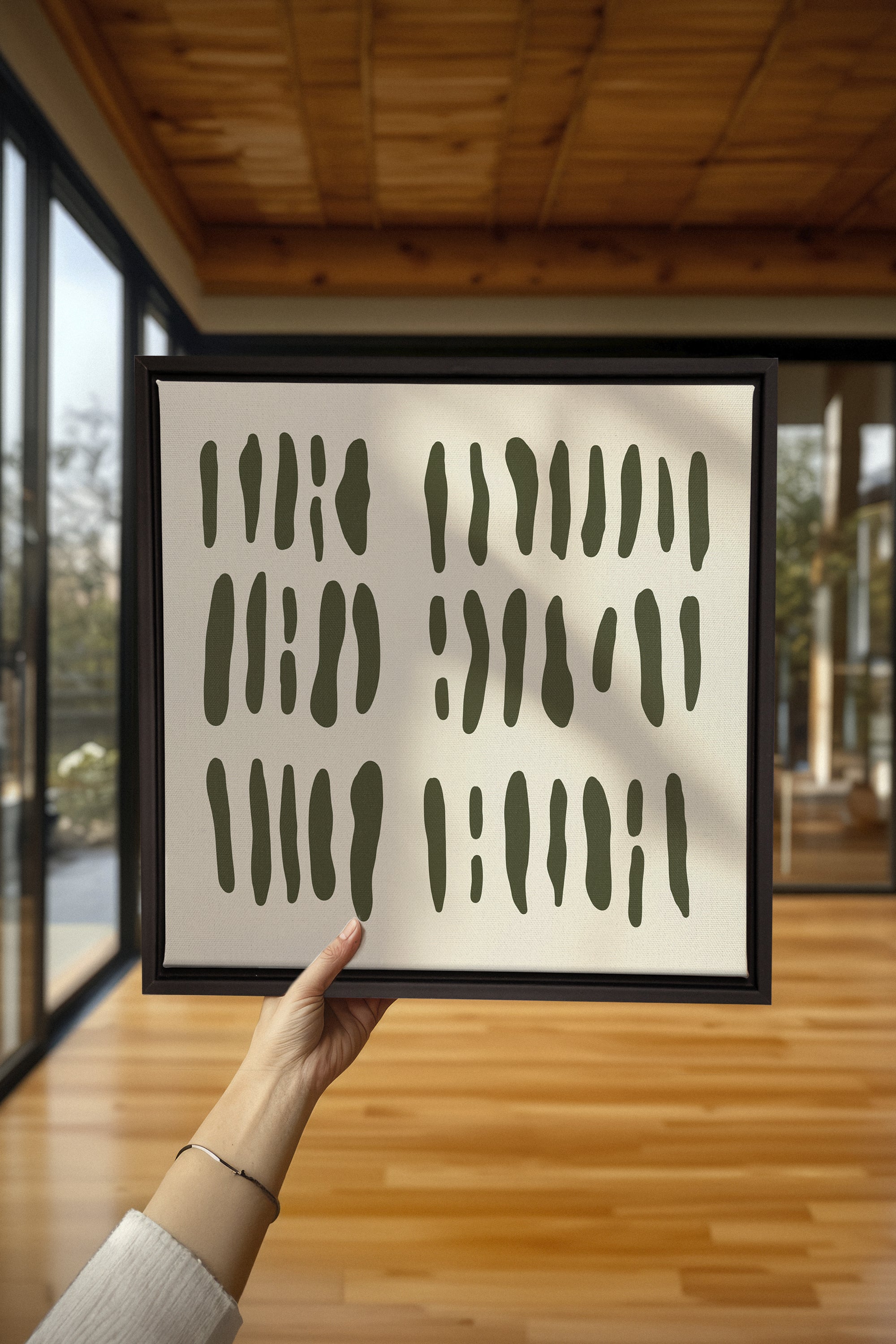 FLOATING PATTERNS, Oeuvre sur toile étirée