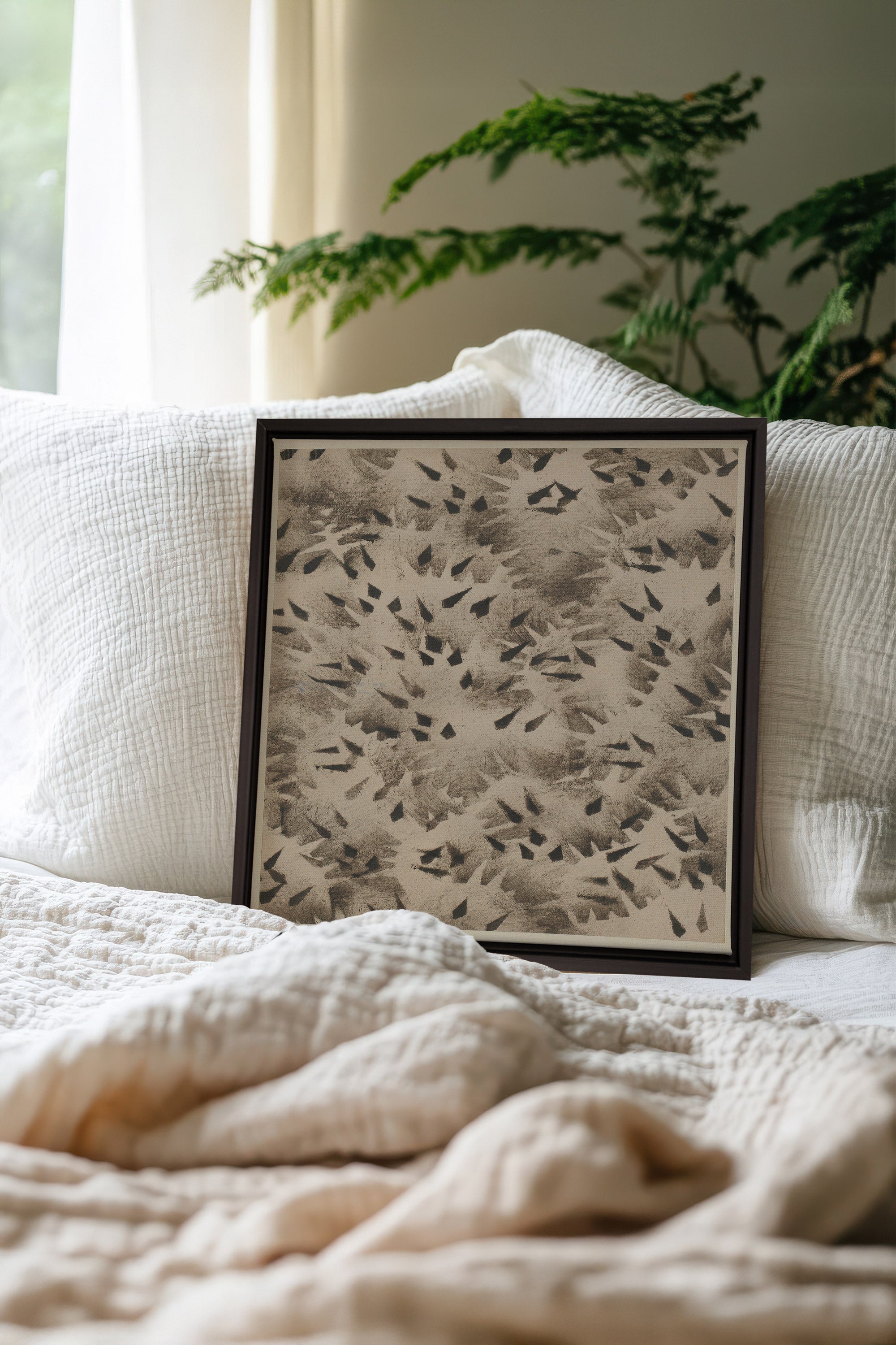 GRAIN D'OMBRE, Oeuvre sur toile étirée