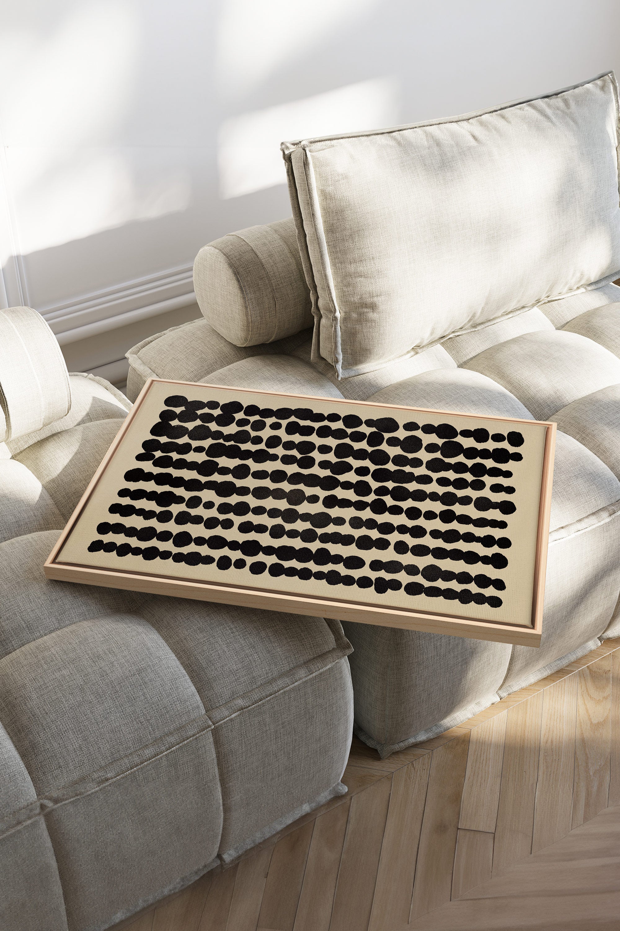 SHADOW SCRIPT, Oeuvre sur toile étirée