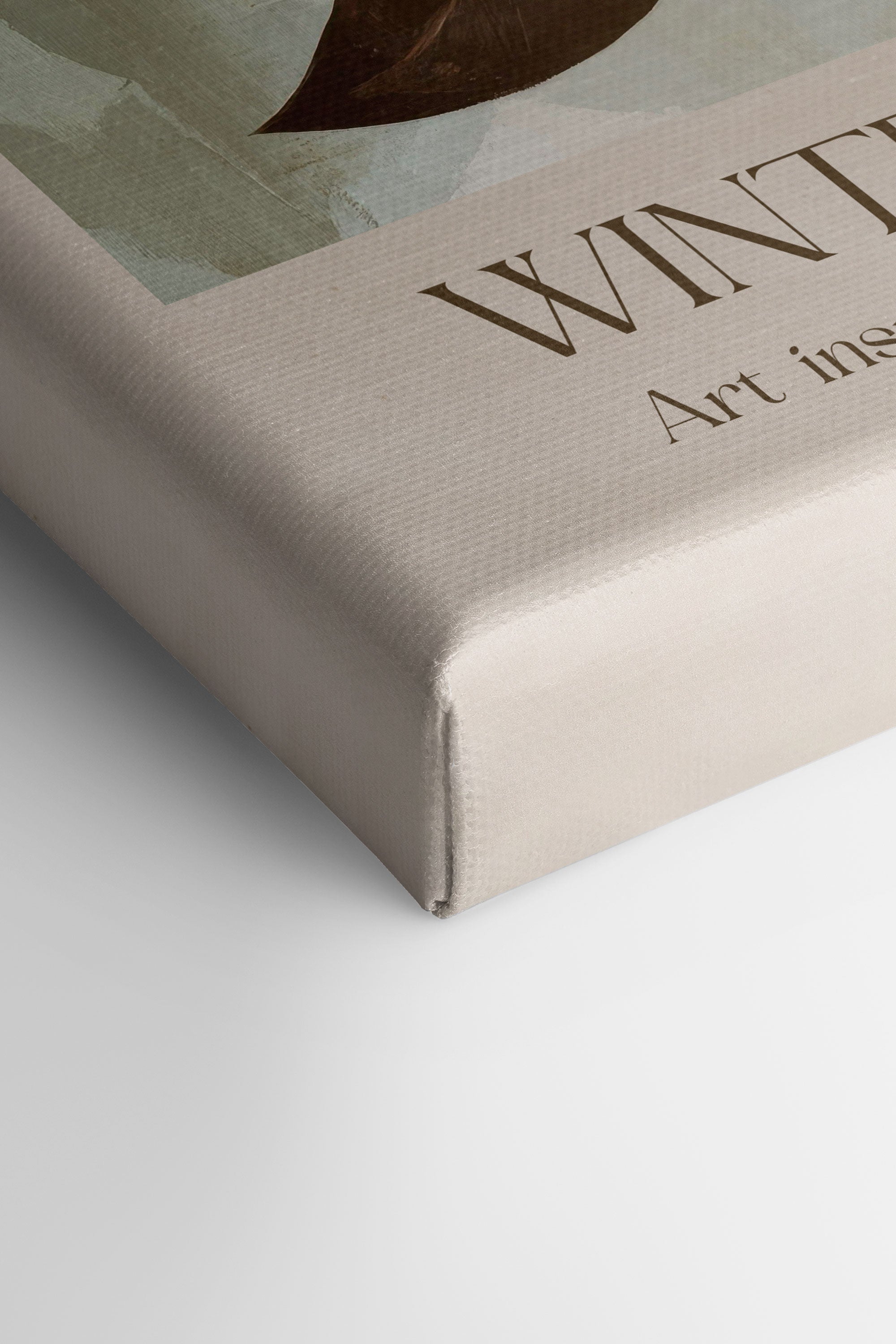 MARCHÉ HIVERNAL III, Oeuvre sur toile étirée