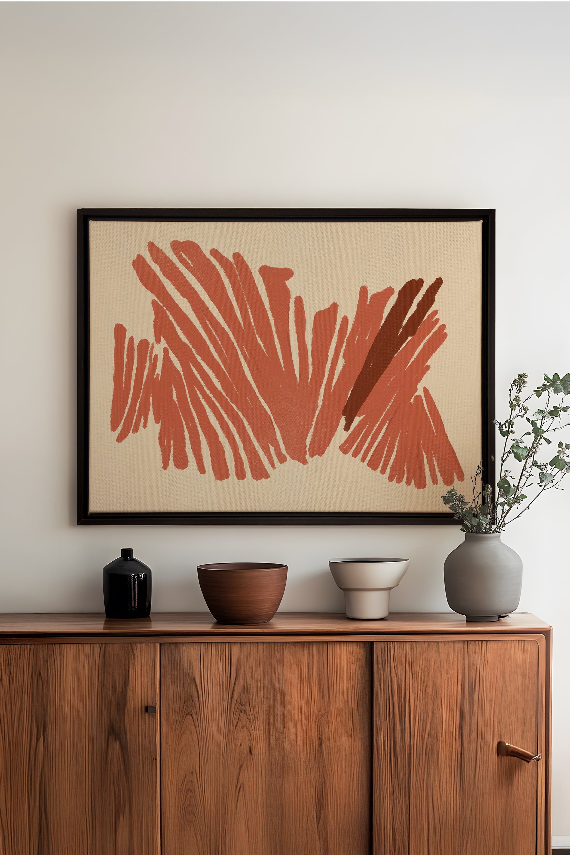 BURNT ECHO, Oeuvre sur toile étirée