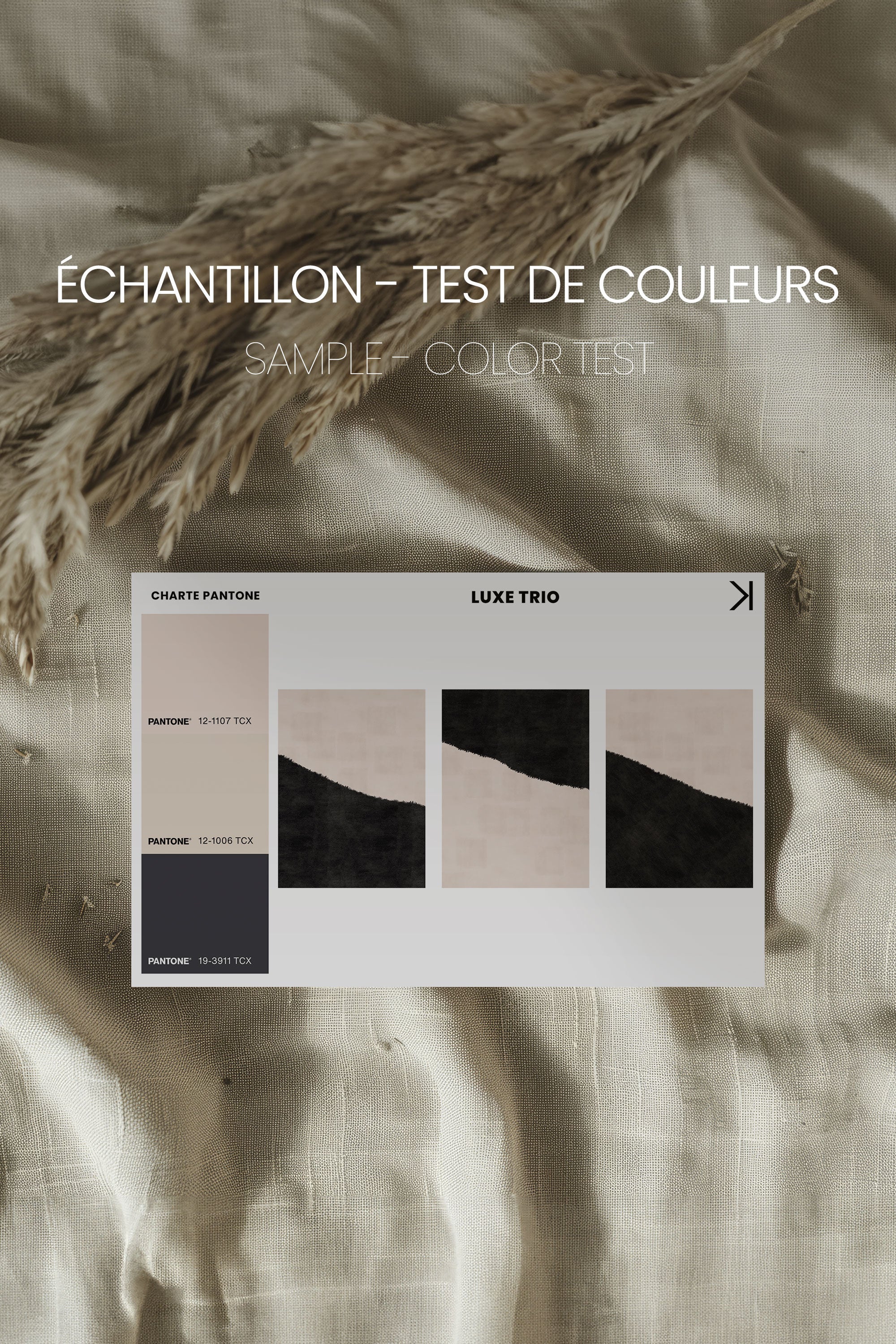 LUXE TRIO (3 Oeuvres sur toile étirée)