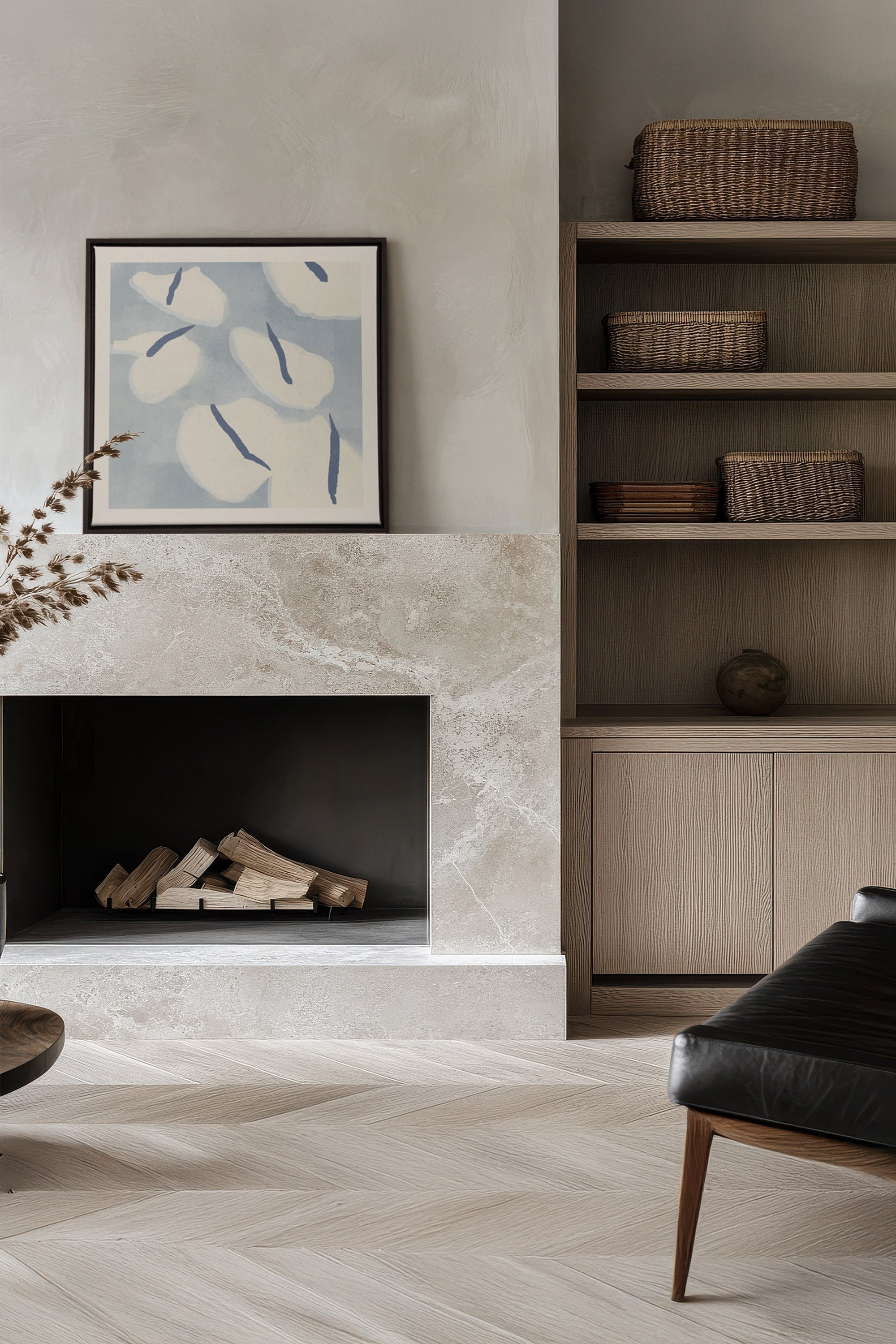 COTON MARINE, Oeuvre sur toile étirée