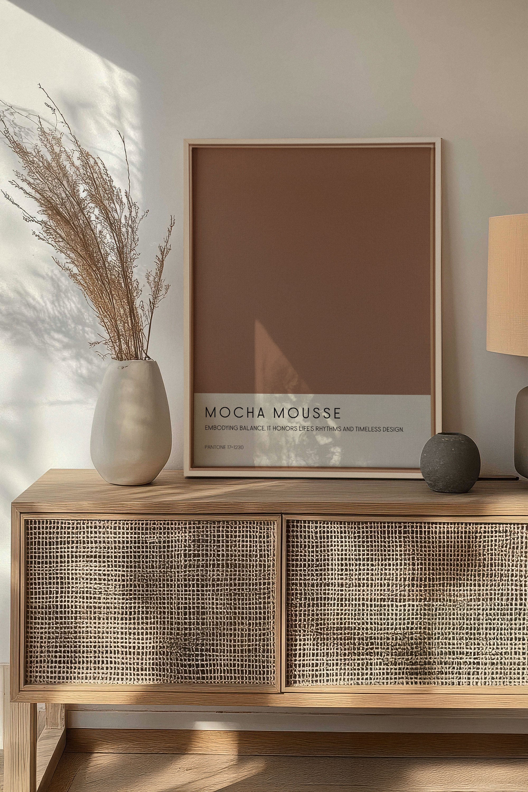 MOCHA MOUSSE, Oeuvre sur toile étirée