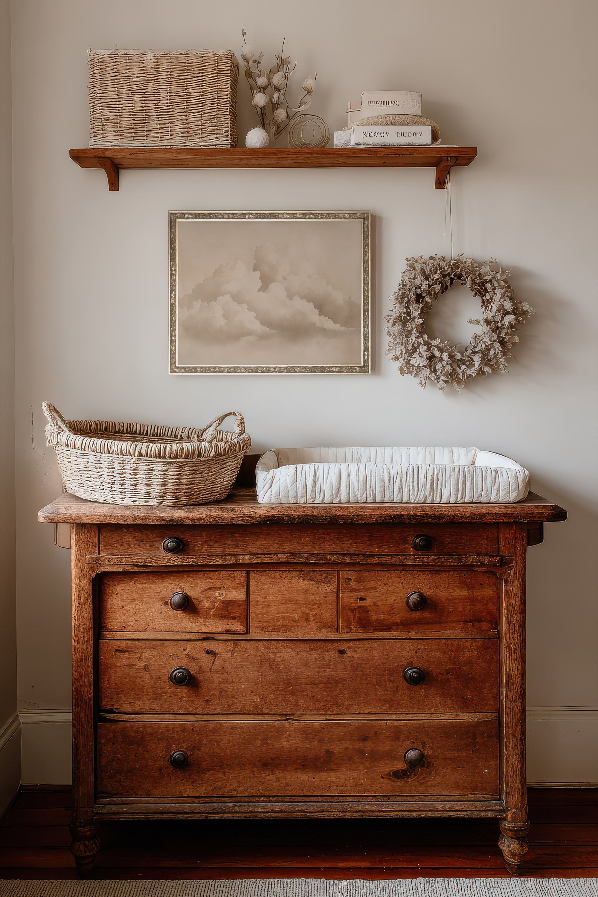 NUAGES DOUILLET, CADRE VINTAGE ARGENT