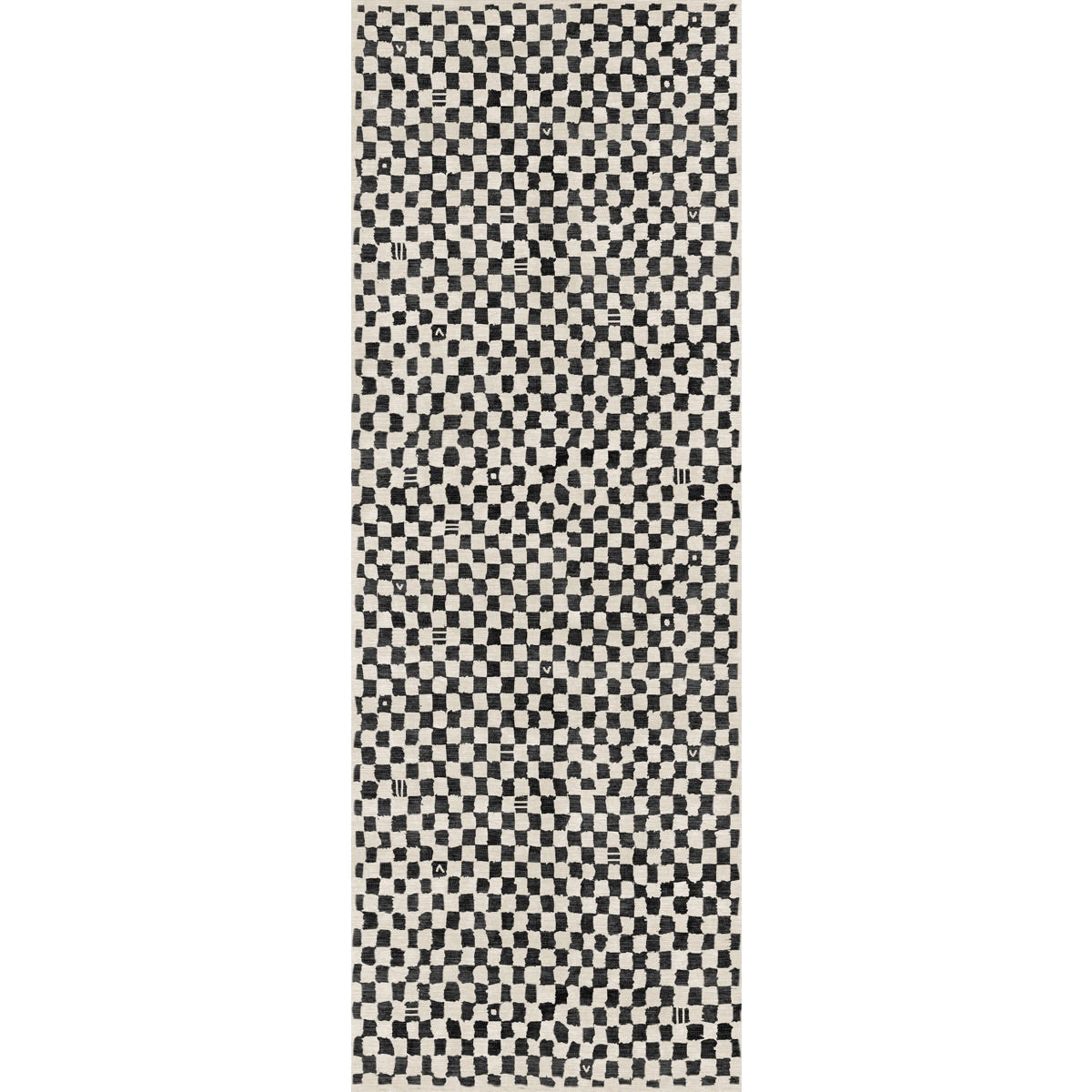 Tapis Metro – Carreaux Noir & Blanc