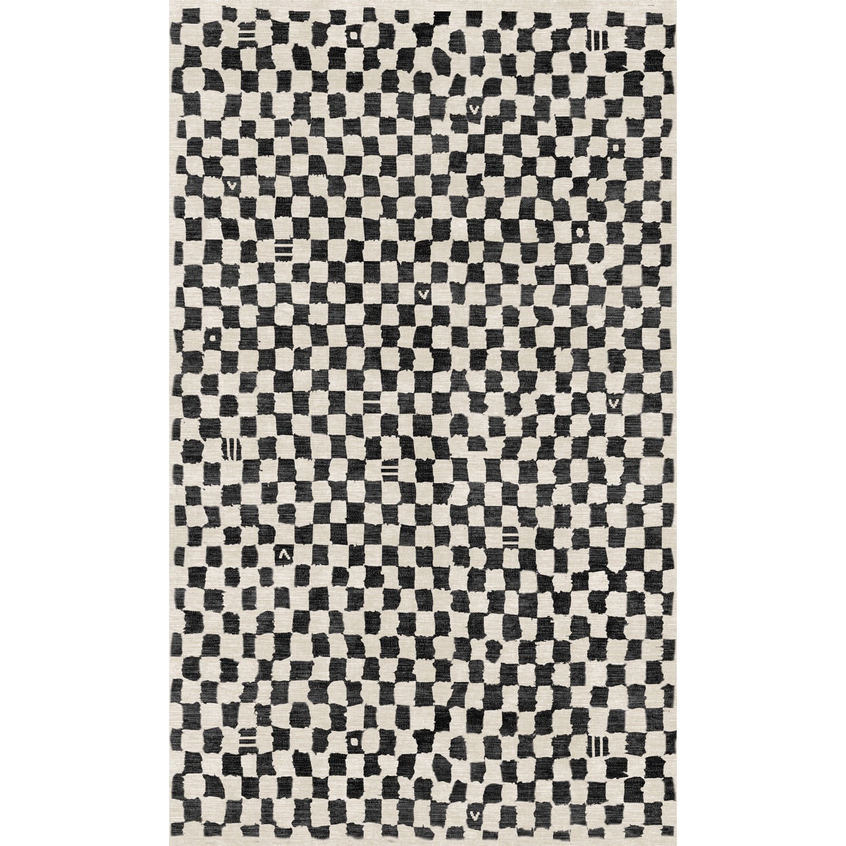 Tapis Metro – Carreaux Noir & Blanc