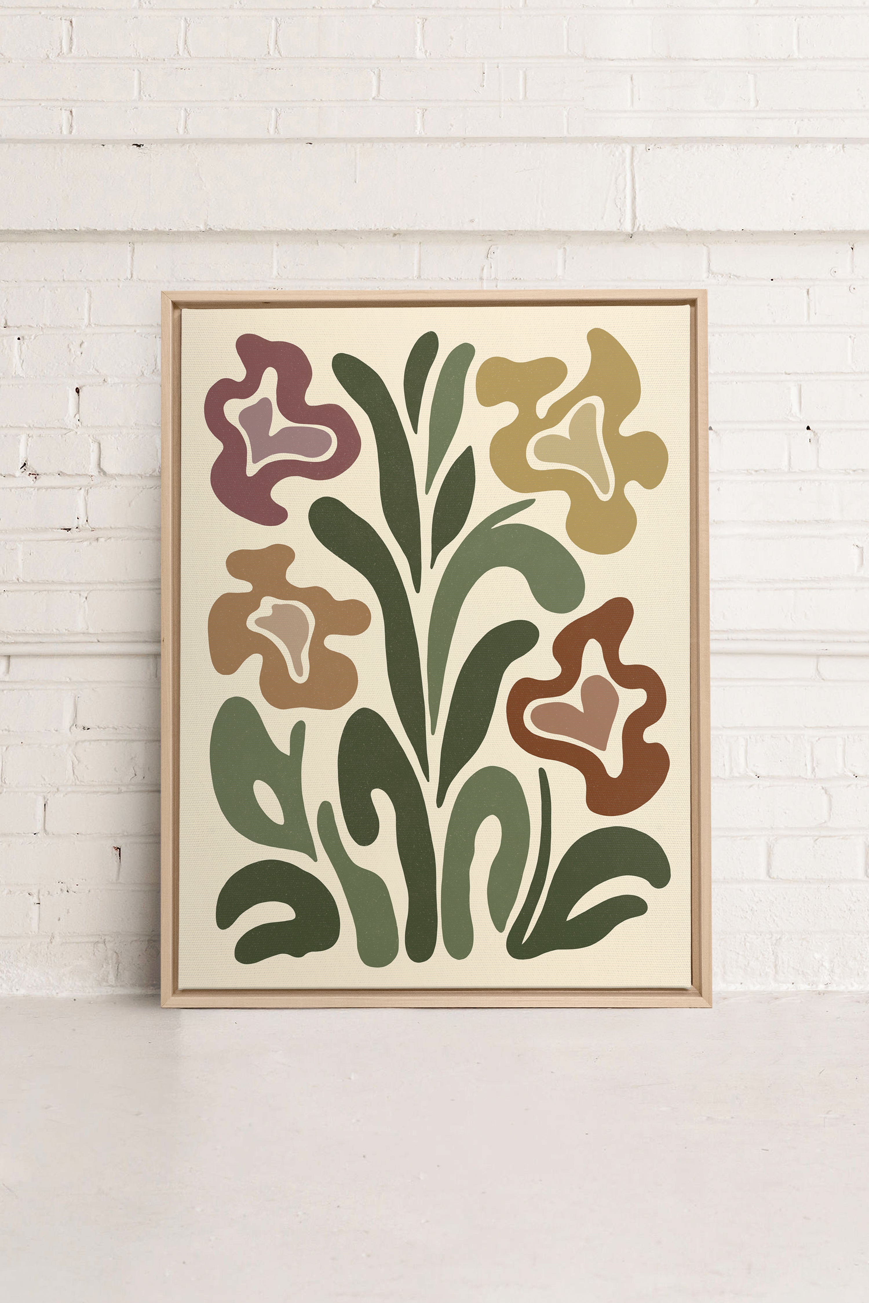 TRIPPY BOTANICALS, Oeuvre sur toile étirée