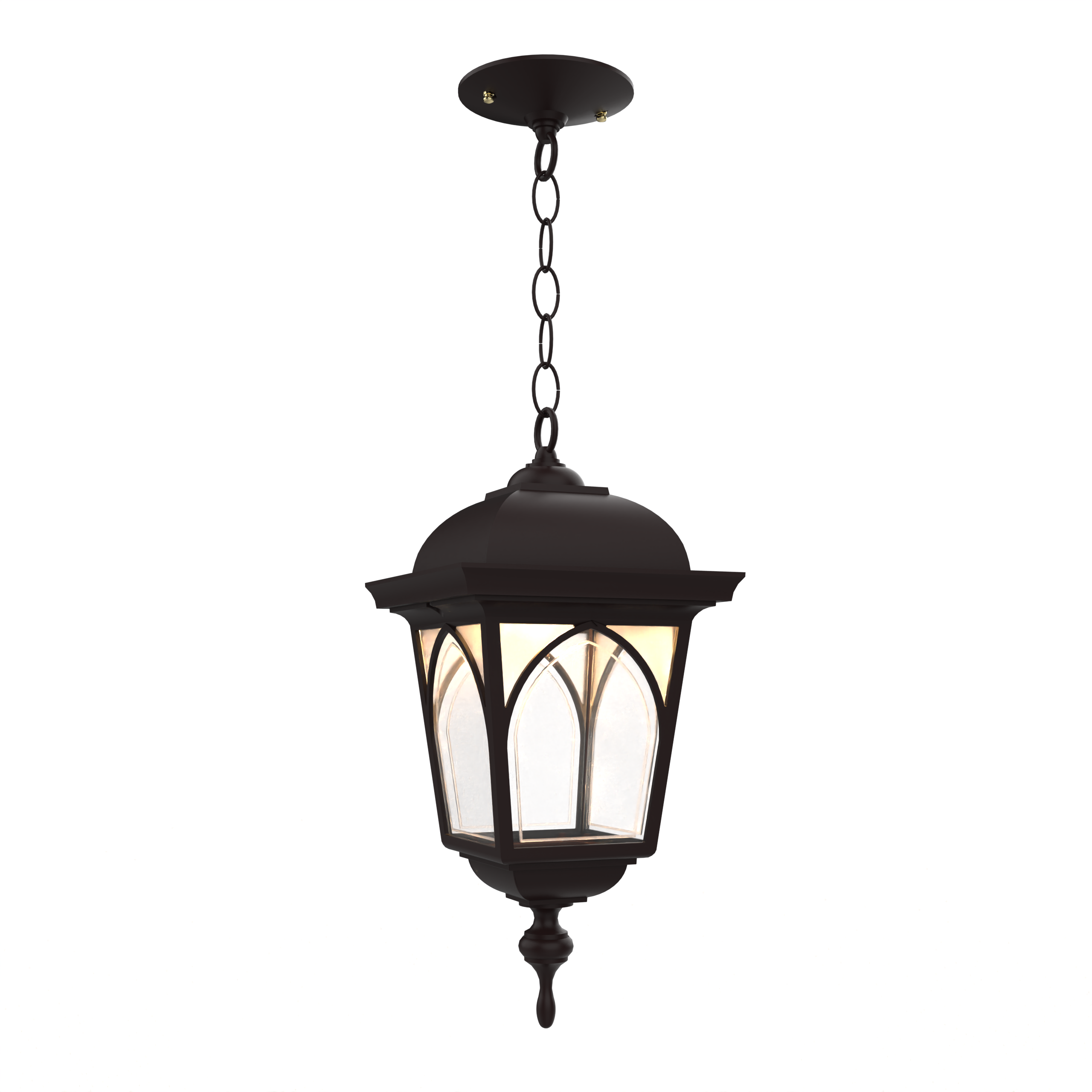 Habitat 21555 | Outdoor Hanging Lantern with Chain | Closed Bottom | Medium Size | SNOC