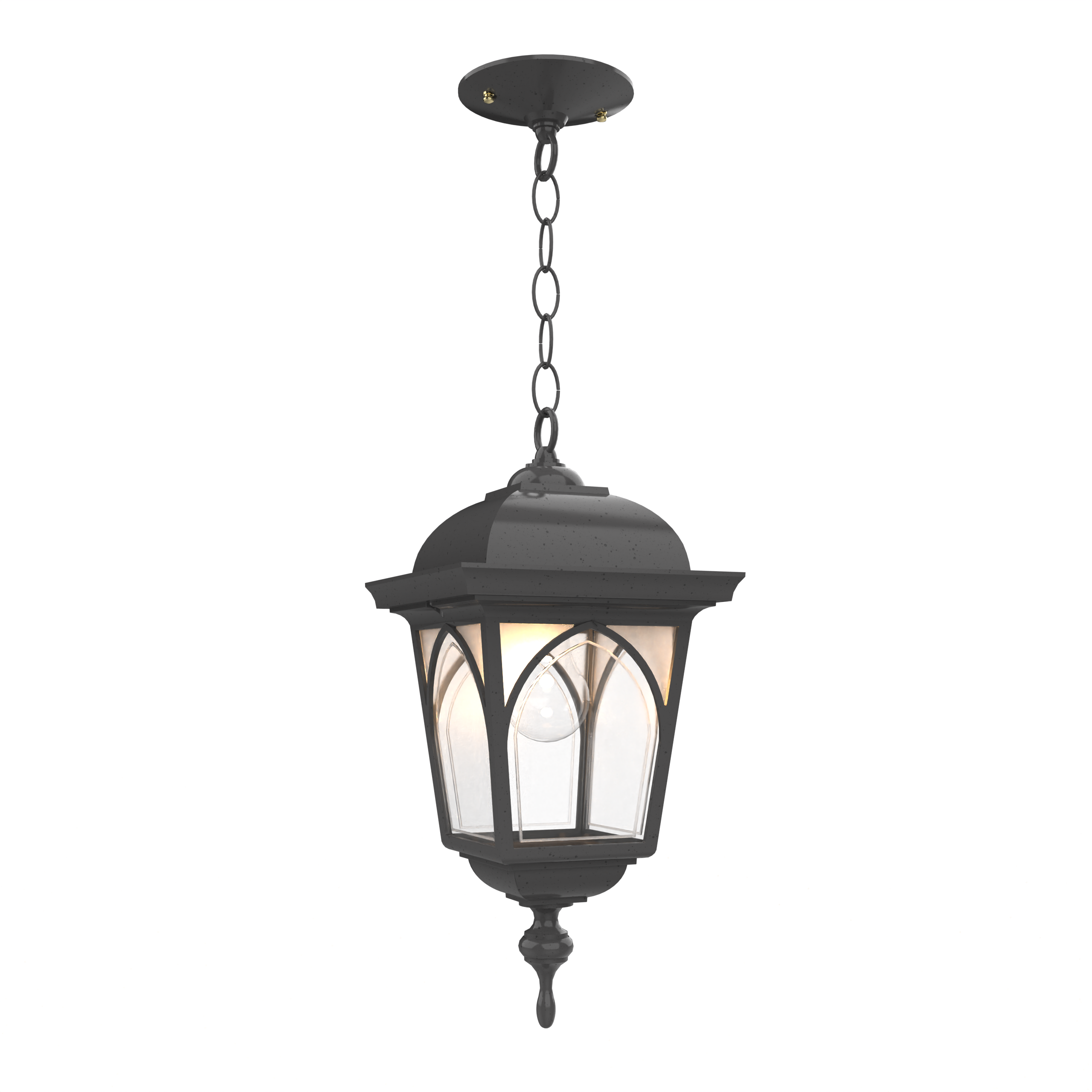 Habitat 21555 | Outdoor Hanging Lantern with Chain | Closed Bottom | Medium Size | SNOC