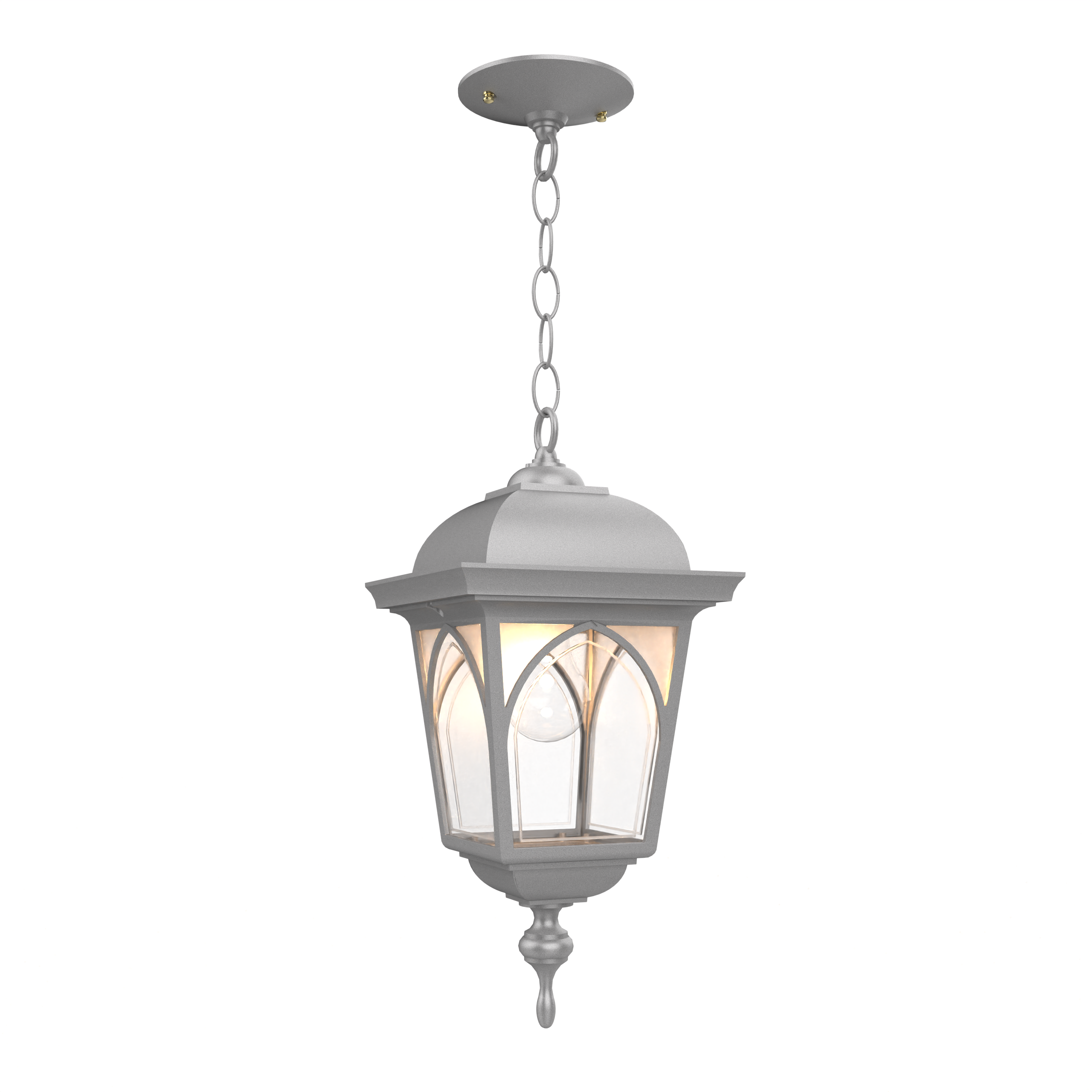 Habitat 21555 | Outdoor Hanging Lantern with Chain | Closed Bottom | Medium Size | SNOC