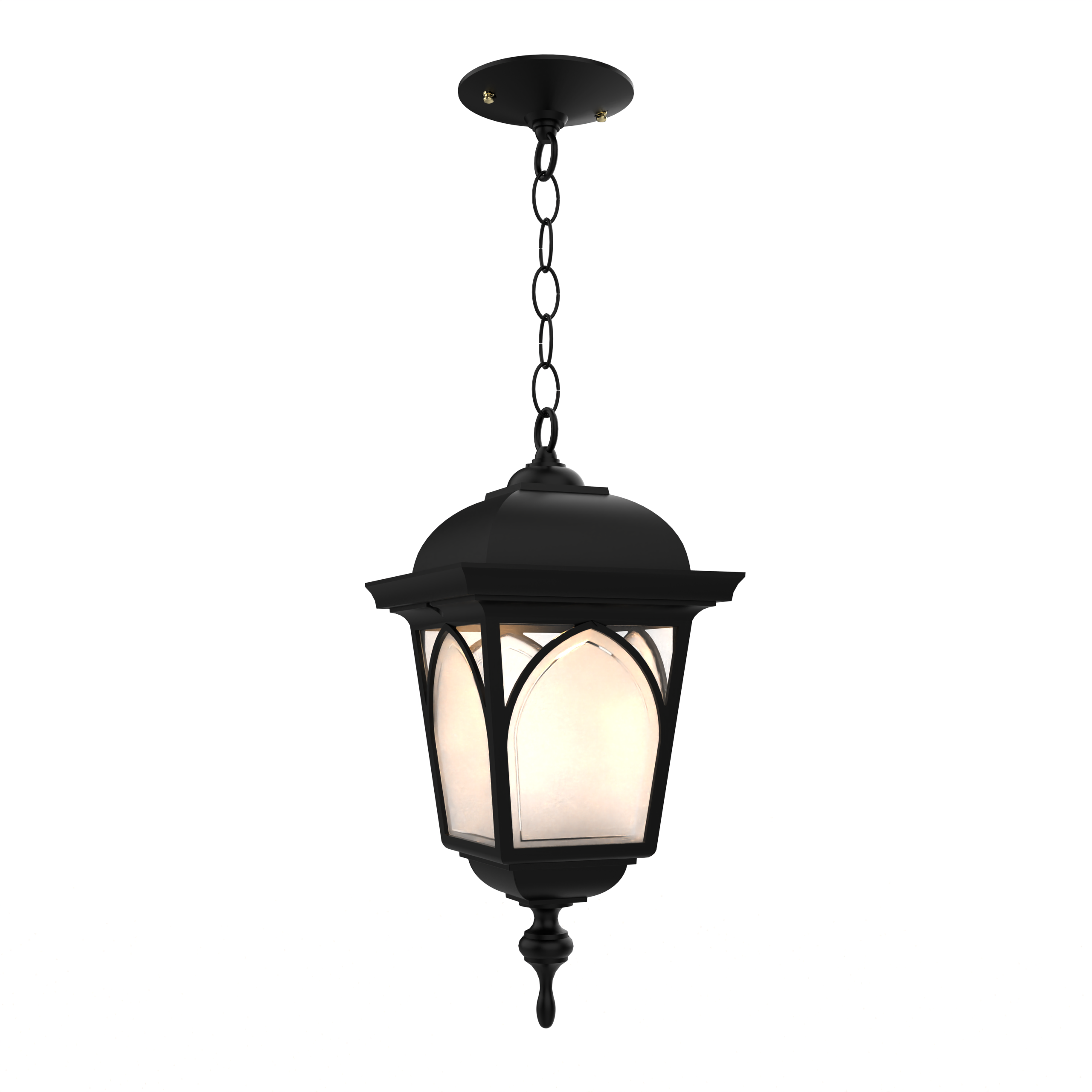 Habitat 21555 | Outdoor Hanging Lantern with Chain | Closed Bottom | Medium Size | SNOC