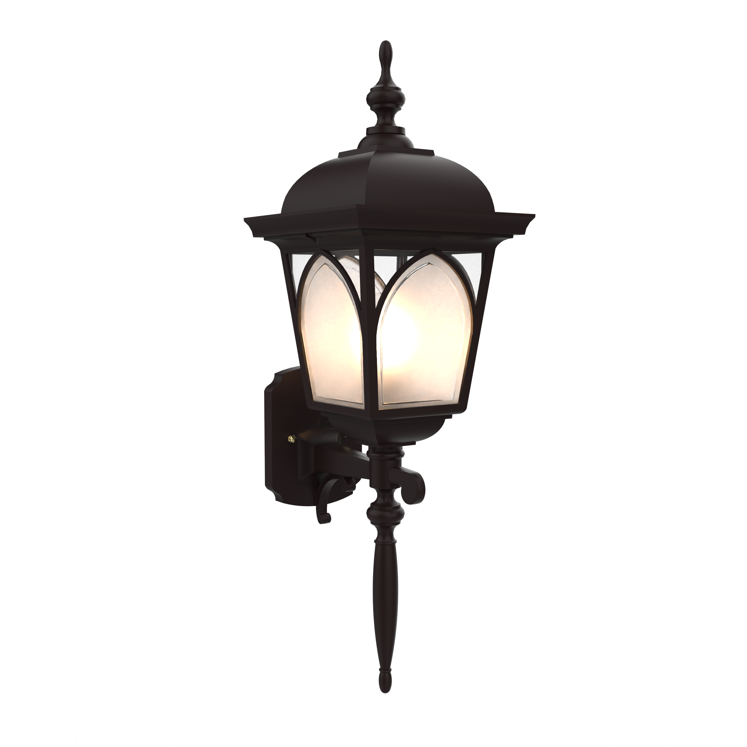 Habitat 21560 | Outdoor Wall Light Upward Mount with Rod | Medium Size | SNOC