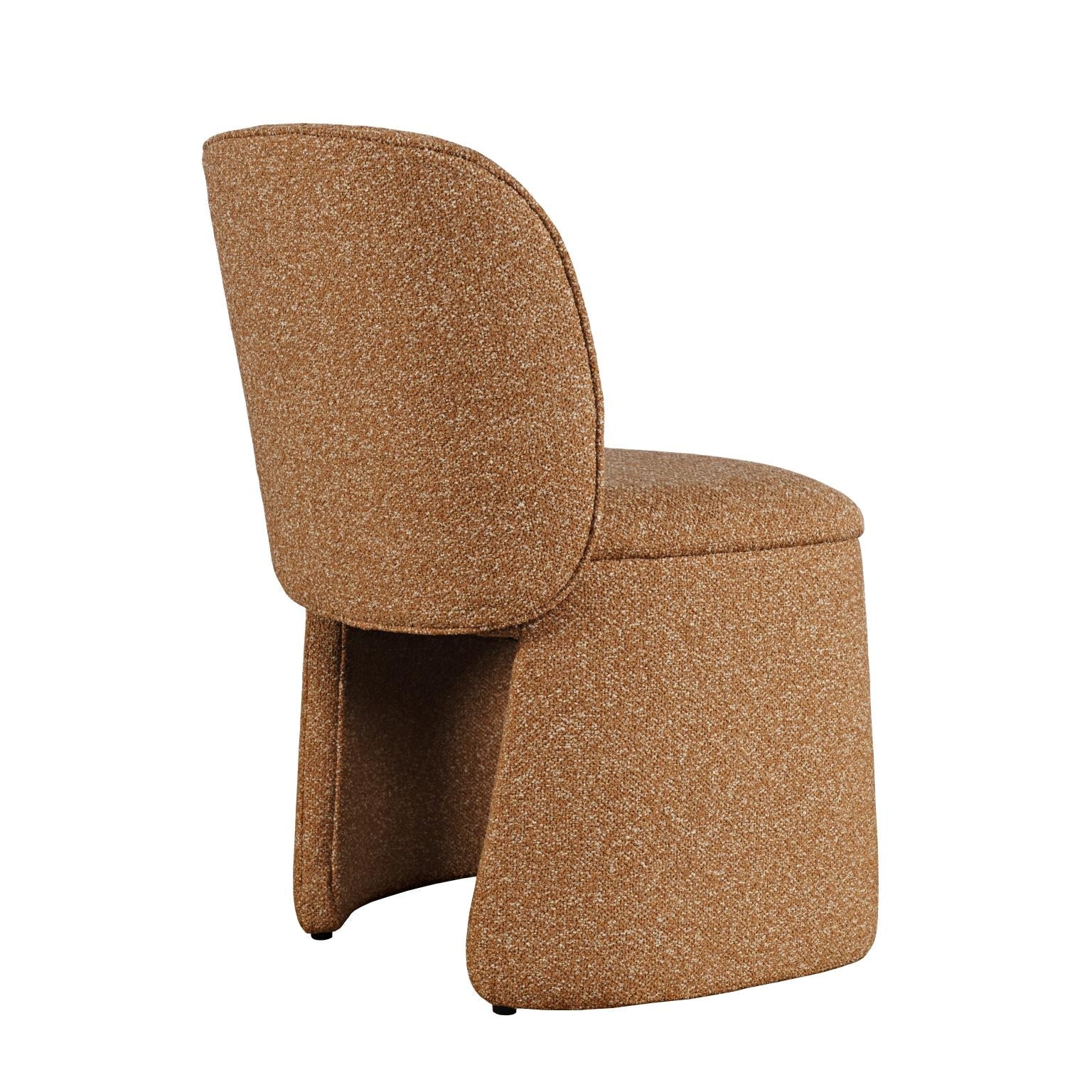Chaise de salle à manger Soma | Entièrement rembourrée |Couleur brique chinée