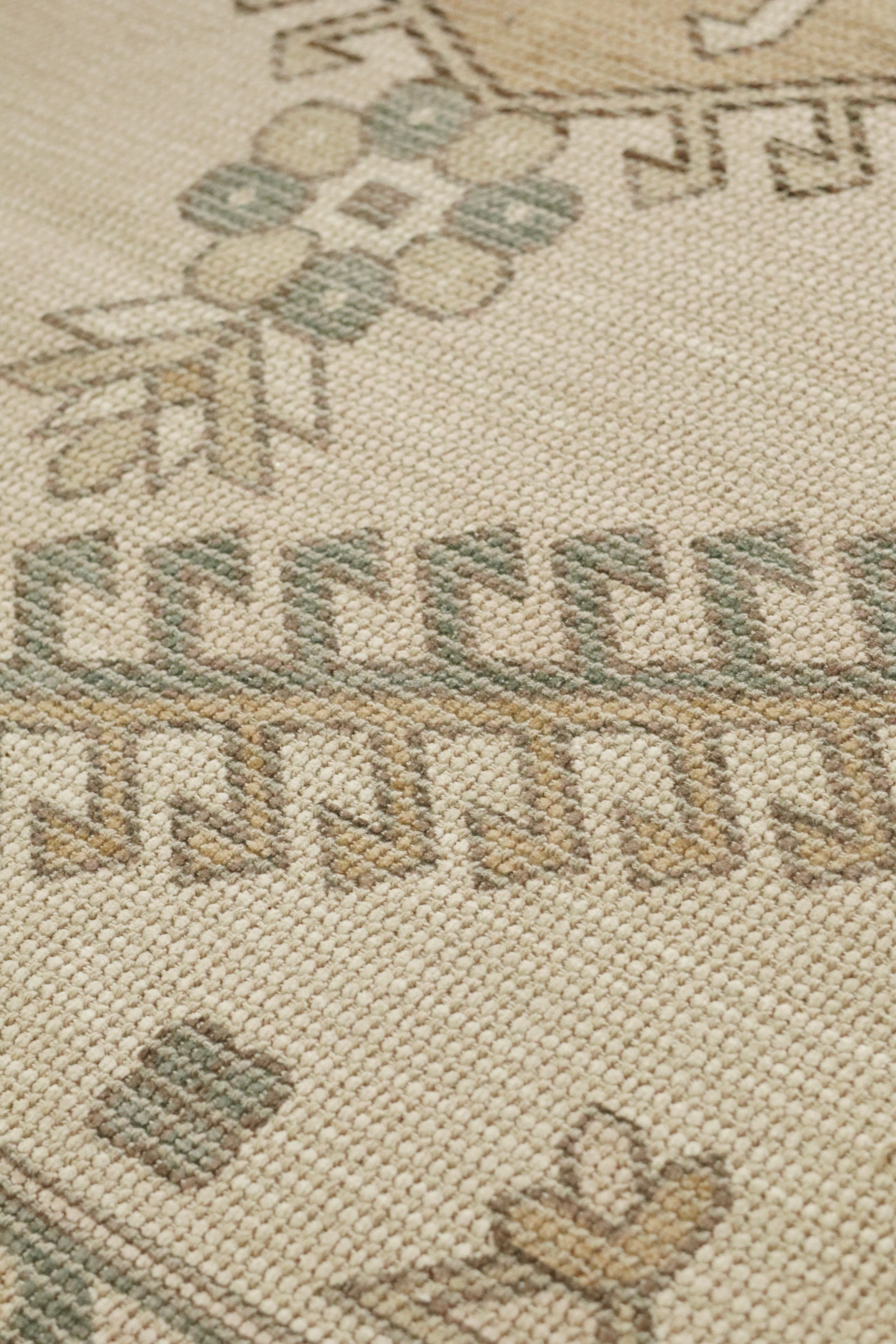 Tapis Iman Style Turc Vintage en Coton Recyclé | 274 x 183 cm