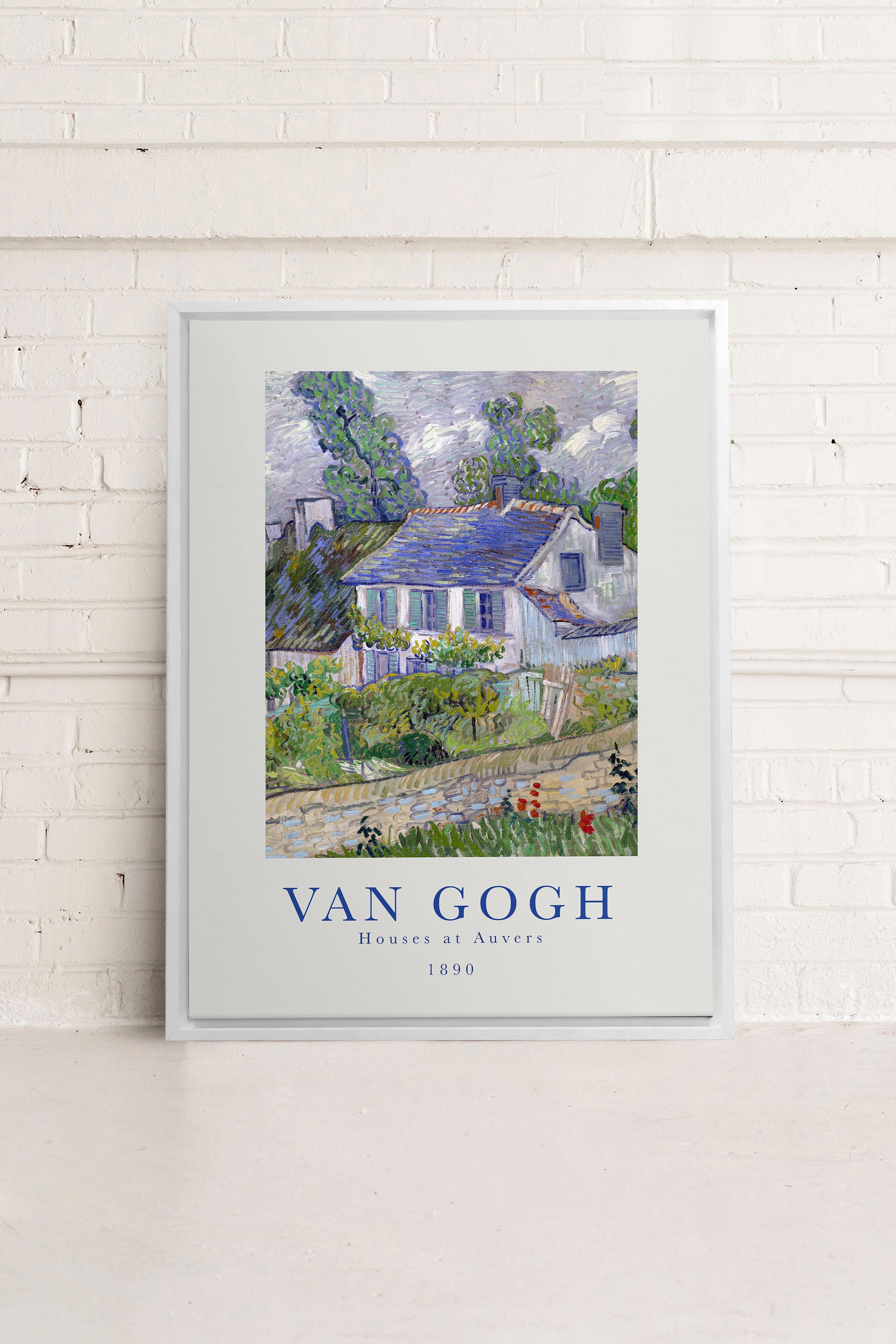 HOUSES AT AUVERS, Oeuvre sur toile étirée