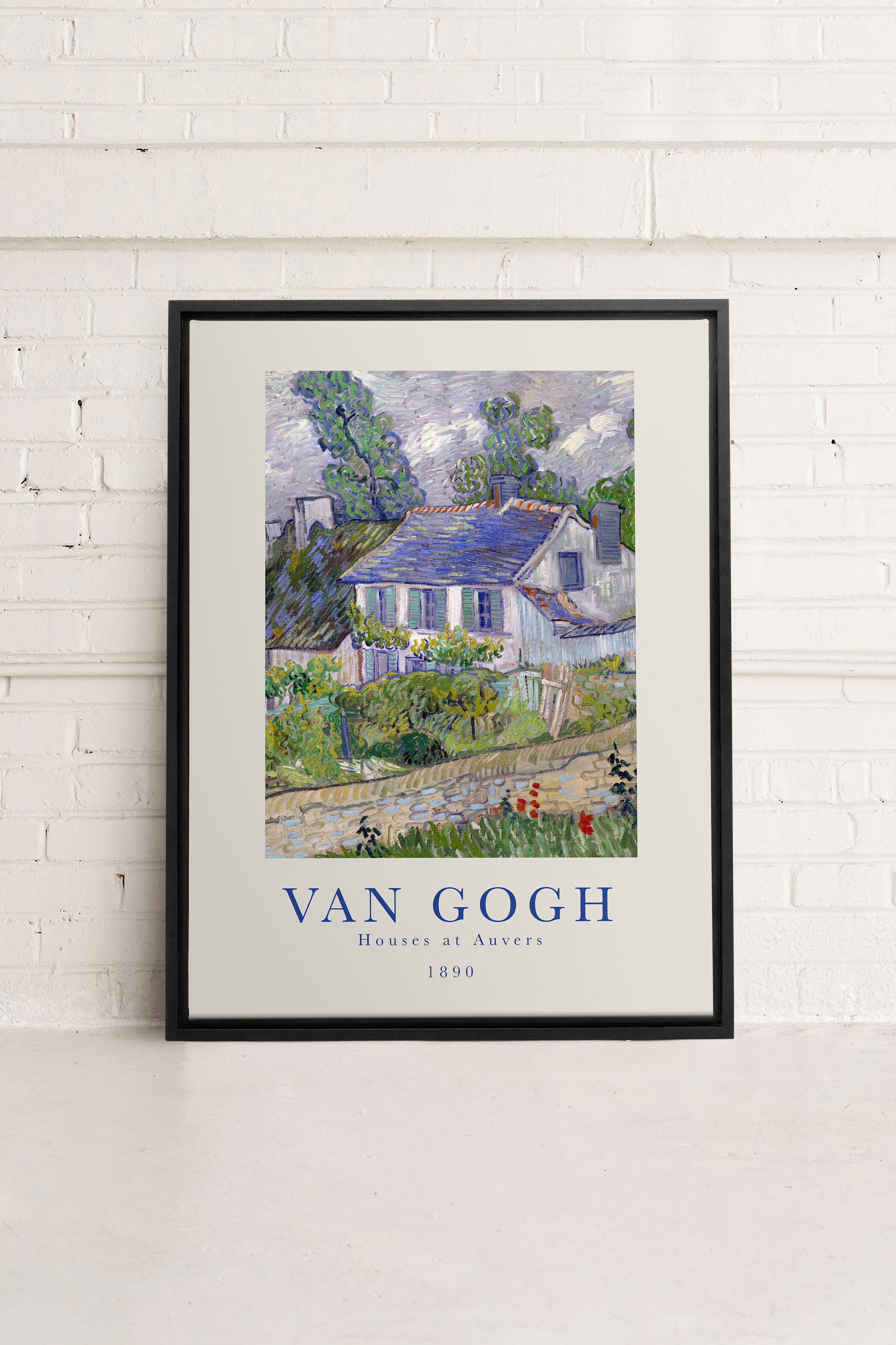 HOUSES AT AUVERS, Oeuvre sur toile étirée